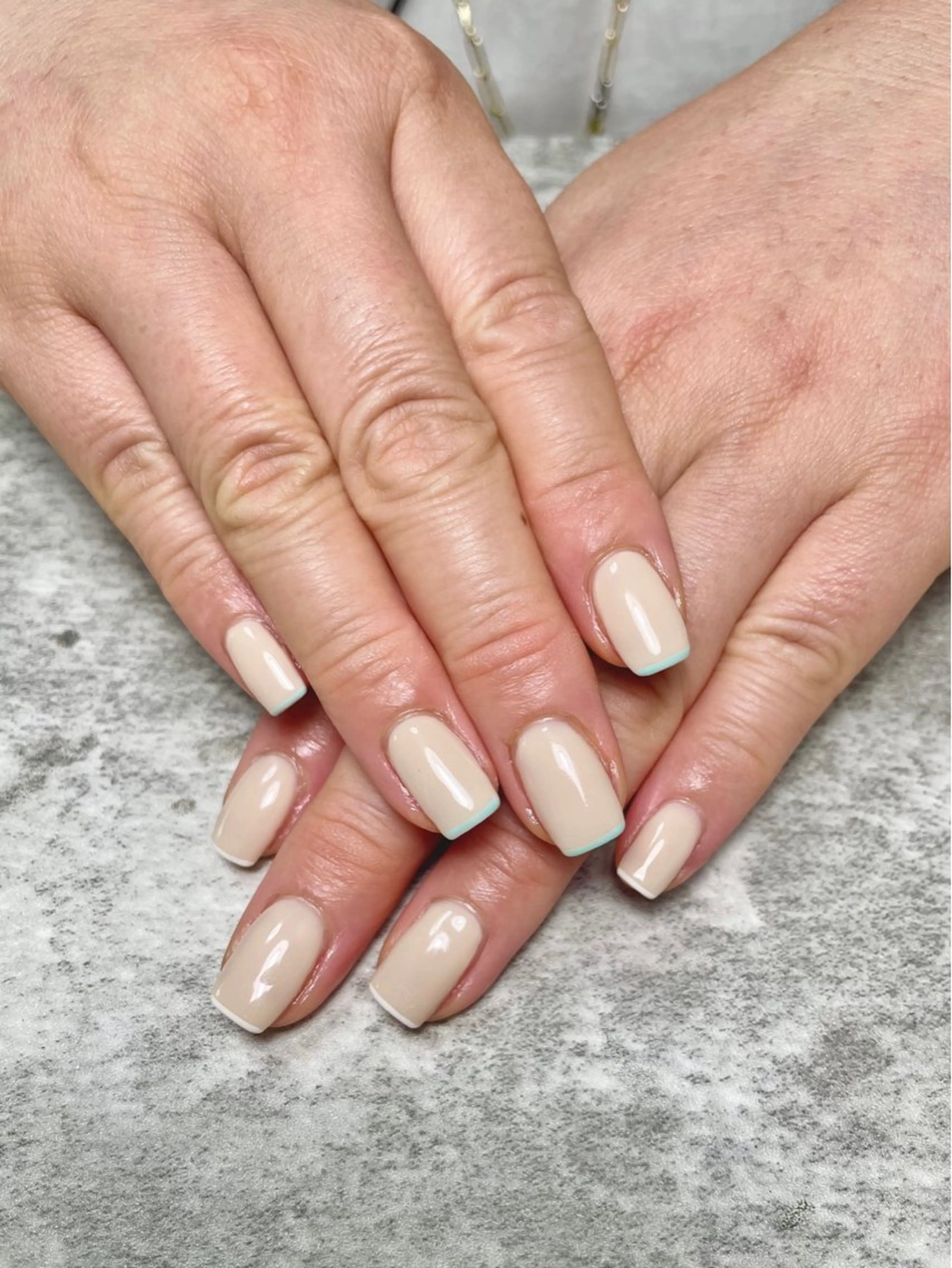 ネイル フレンチネイル ワンカラーネイル RISA joie nailのネイルデザイン