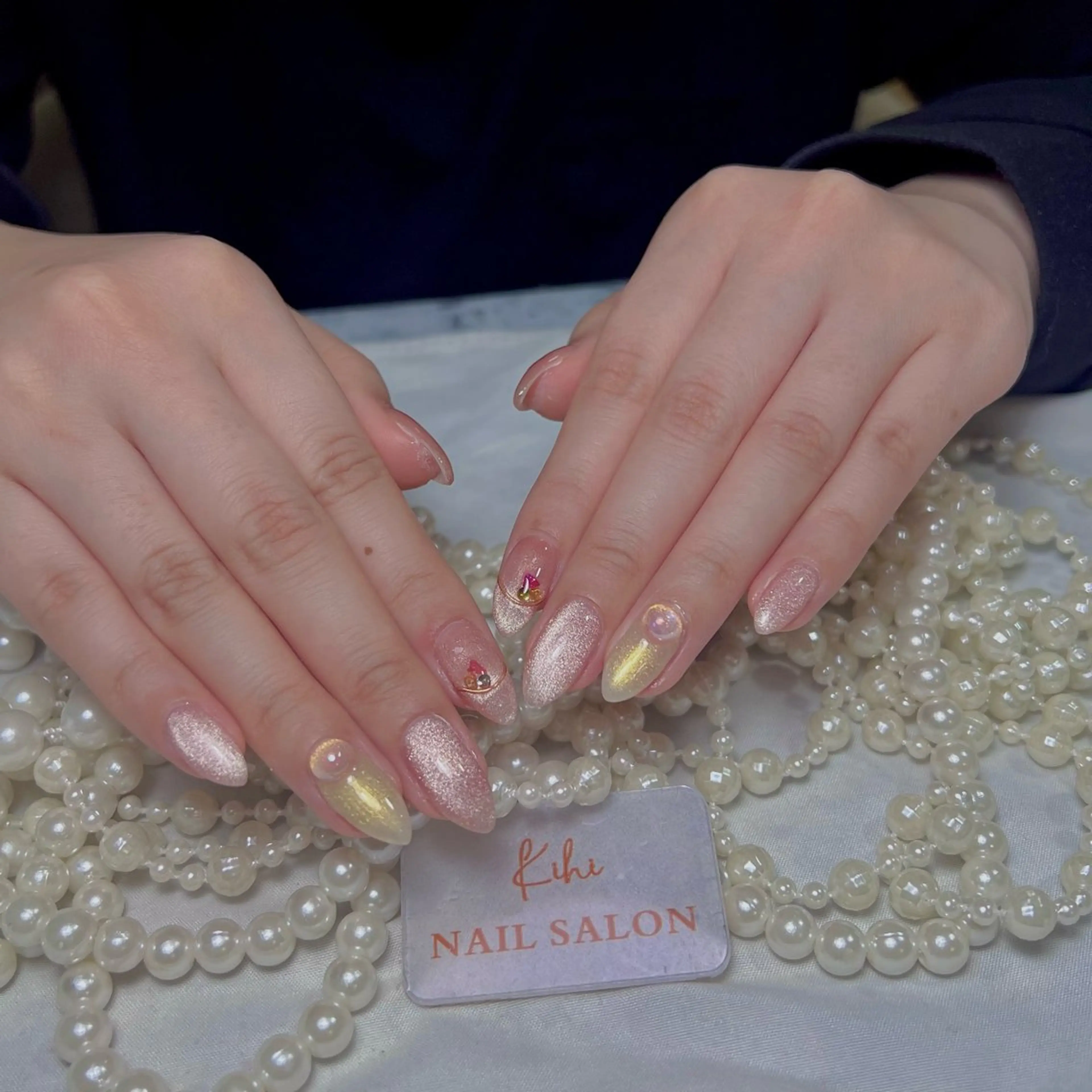 ネイル アートネイル フレンチネイル ジェルネイル グラデーション 韓国ネイル 村中 ハナのネイルデザイン