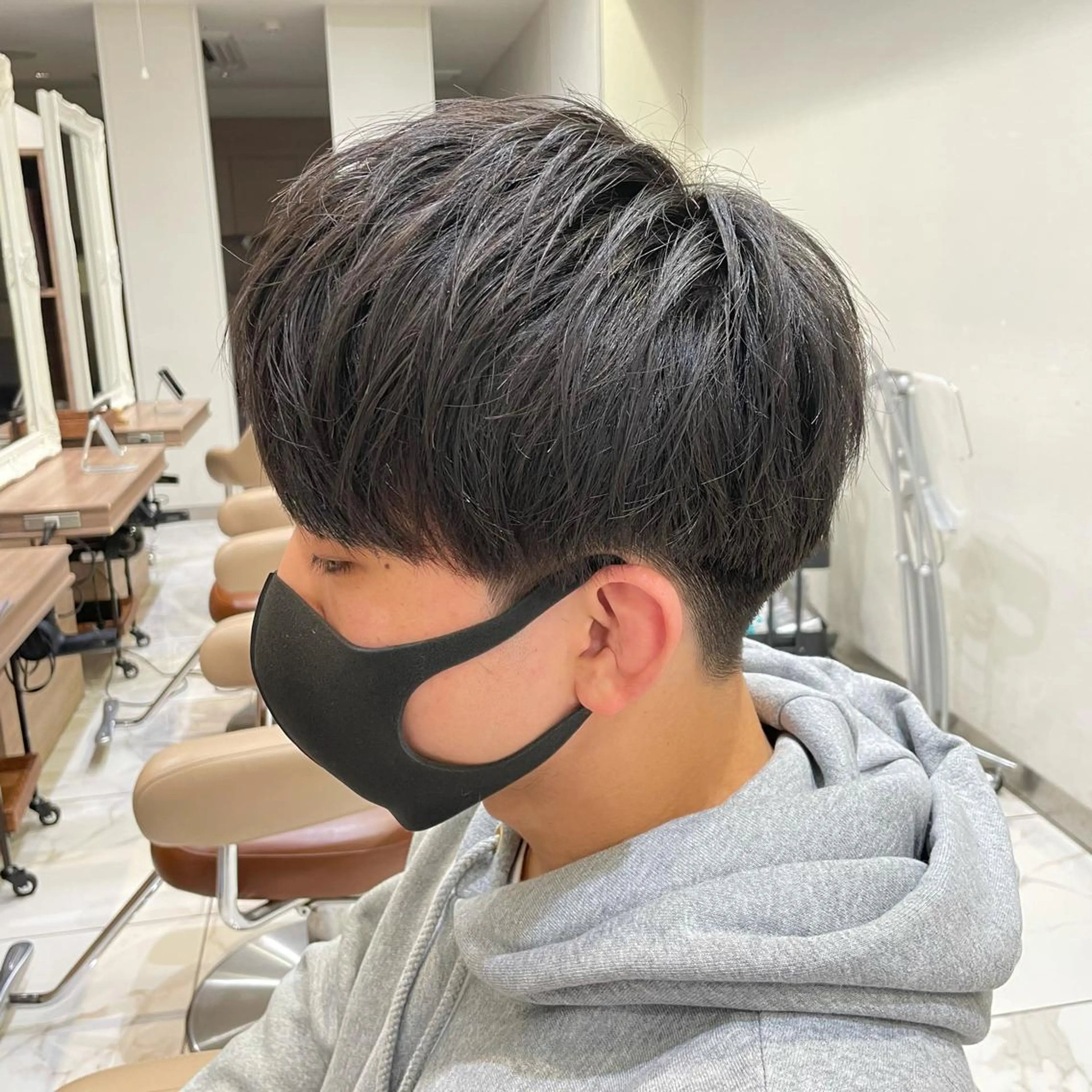 ショート メンズ カット 【メンズ縮毛矯正】 田中秀斗のヘアスタイル