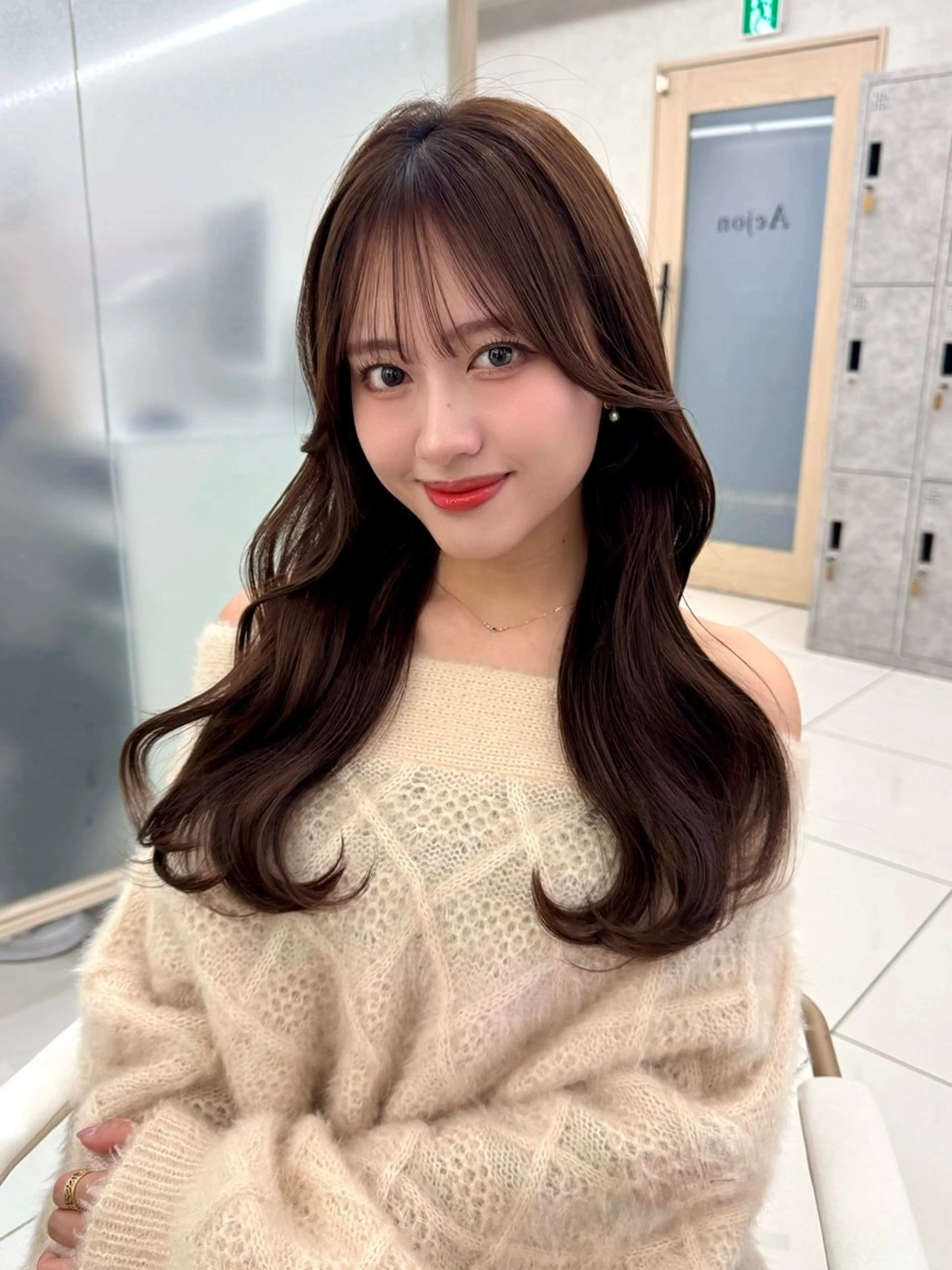 ロング 顔周り🇰🇷韓国 レイヤー/いづみ💞のヘアスタイル