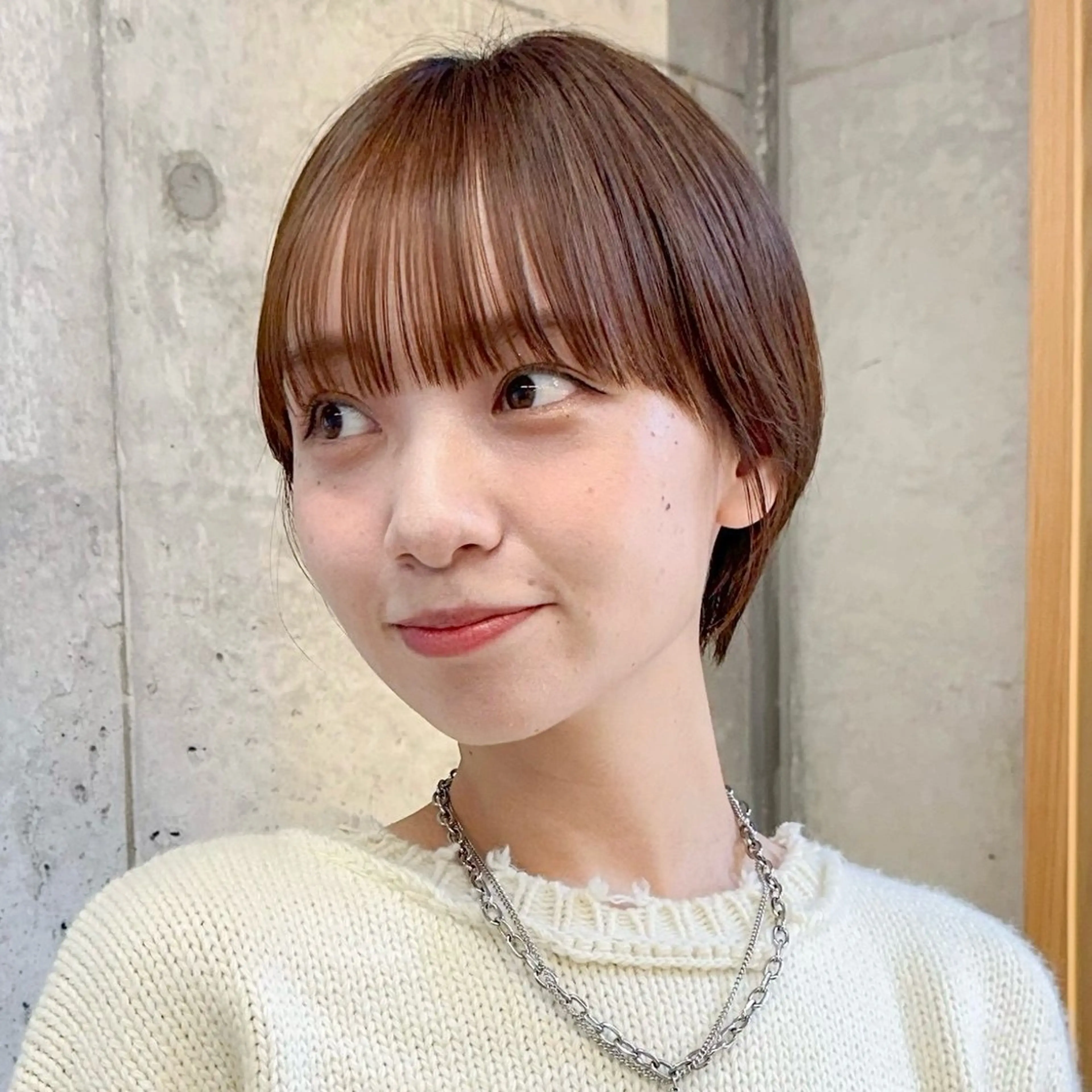 ミディアム カラー カット ヘアカラー トリートメント 銀座/髪質改善カラー /ボブ/本田 聖のヘアスタイル