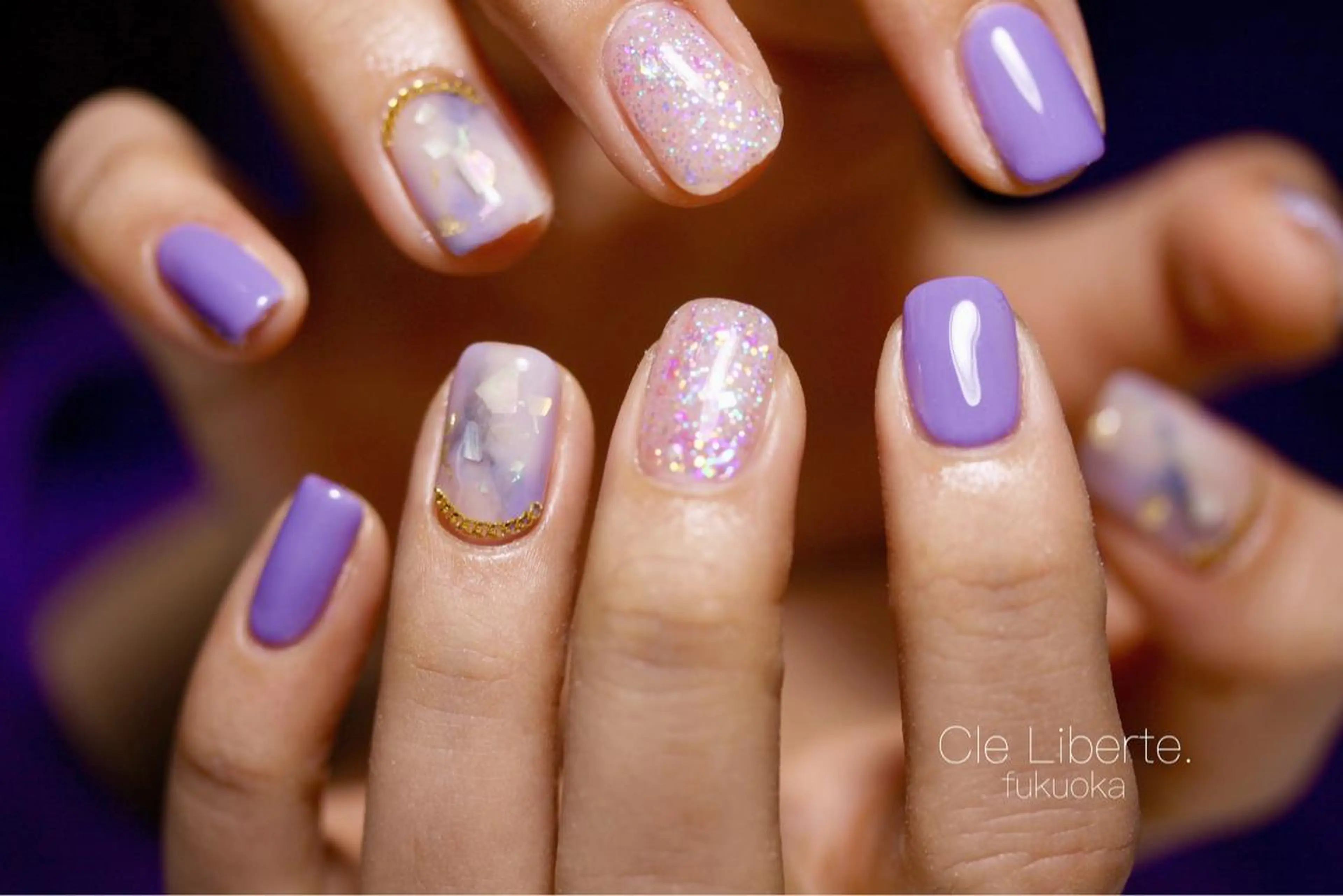 ネイル アートネイル キラキラネイル Elio所属・Elio 国泰寺のネイルデザイン