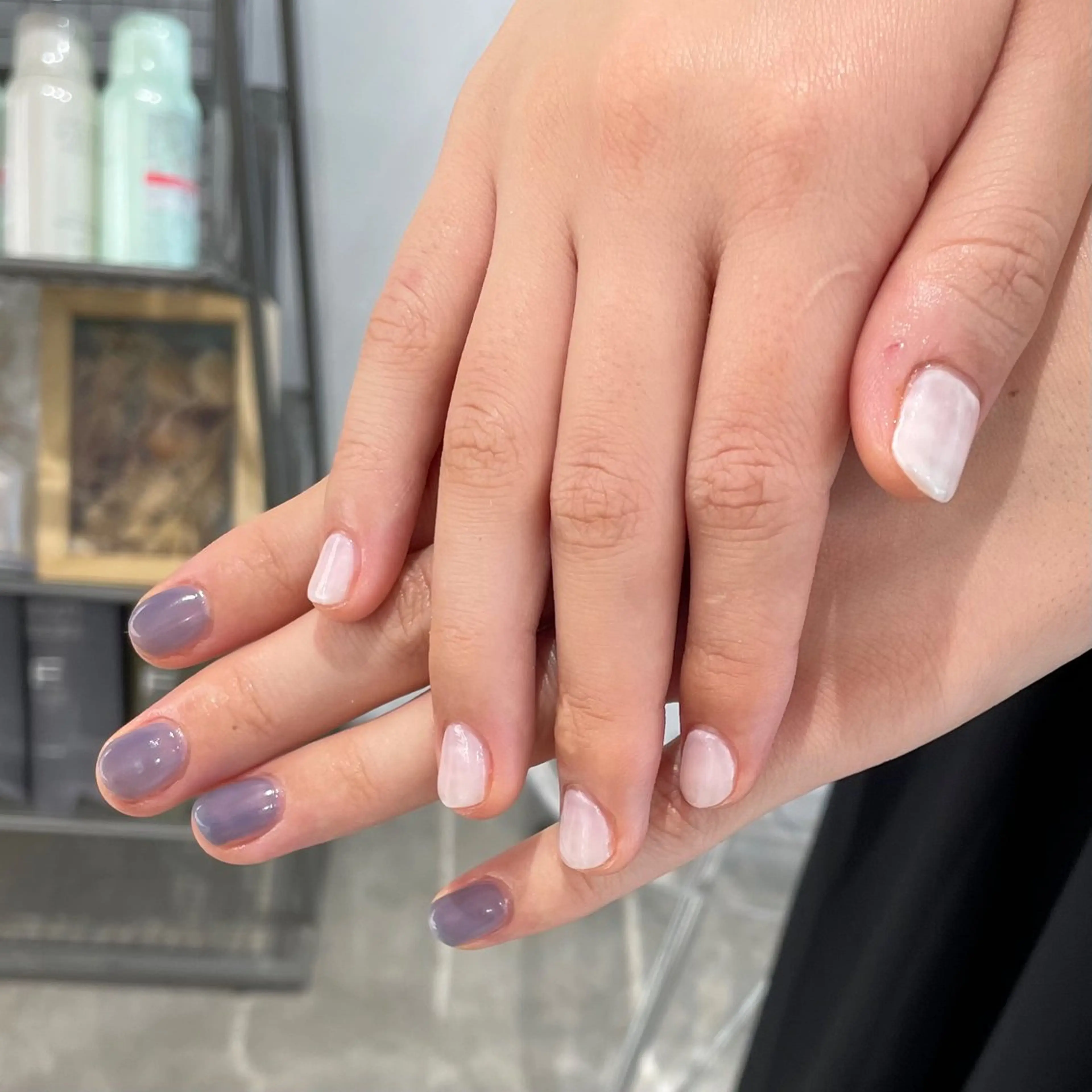 ロング カラー パーマ ヘアアレンジ メンズ 透明感カラー mona/ ストレートスタイル✨のヘアスタイル