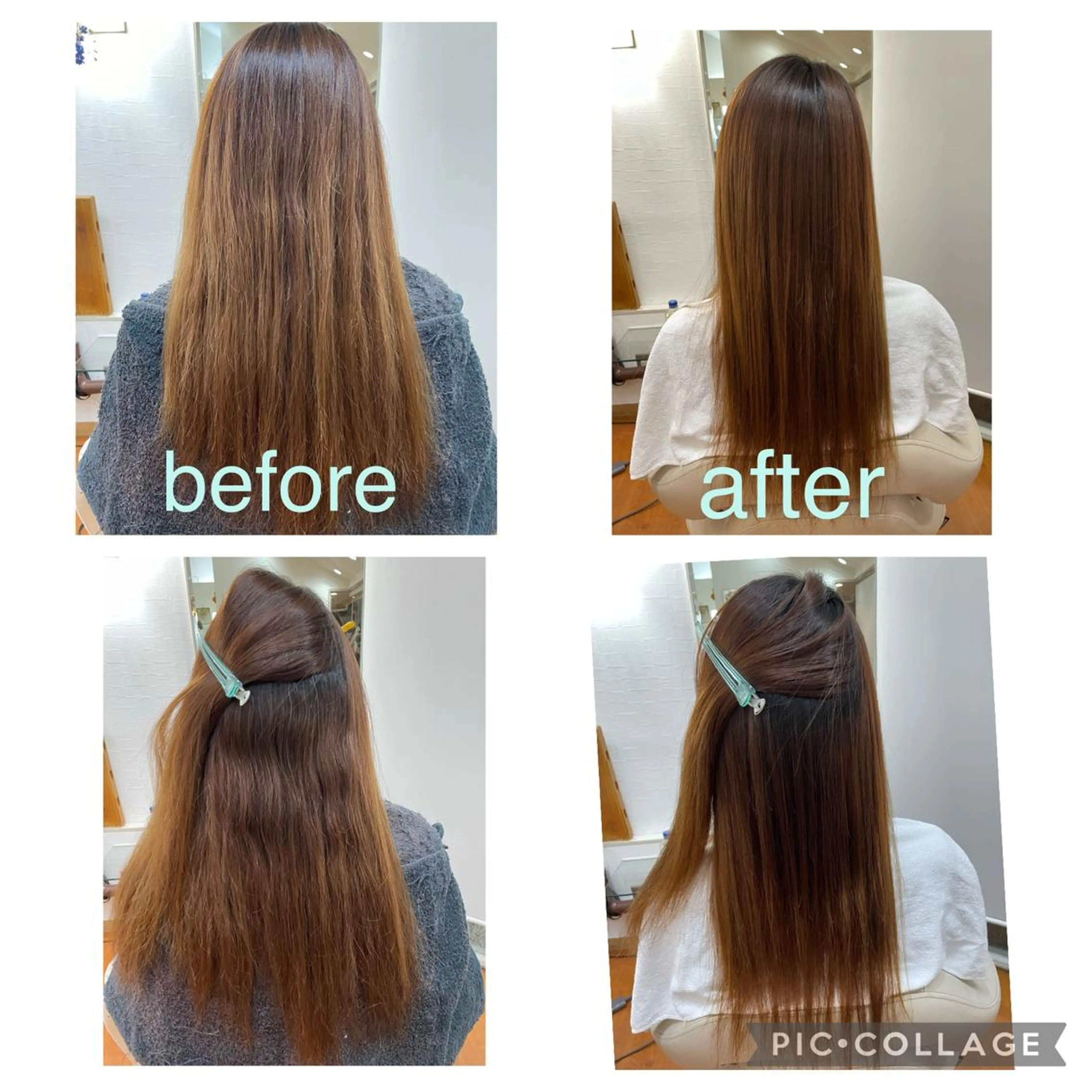 ロング 酸性ストレート La Bonheur hair cheri久喜店所属・あかぎ あやのヘアスタイル