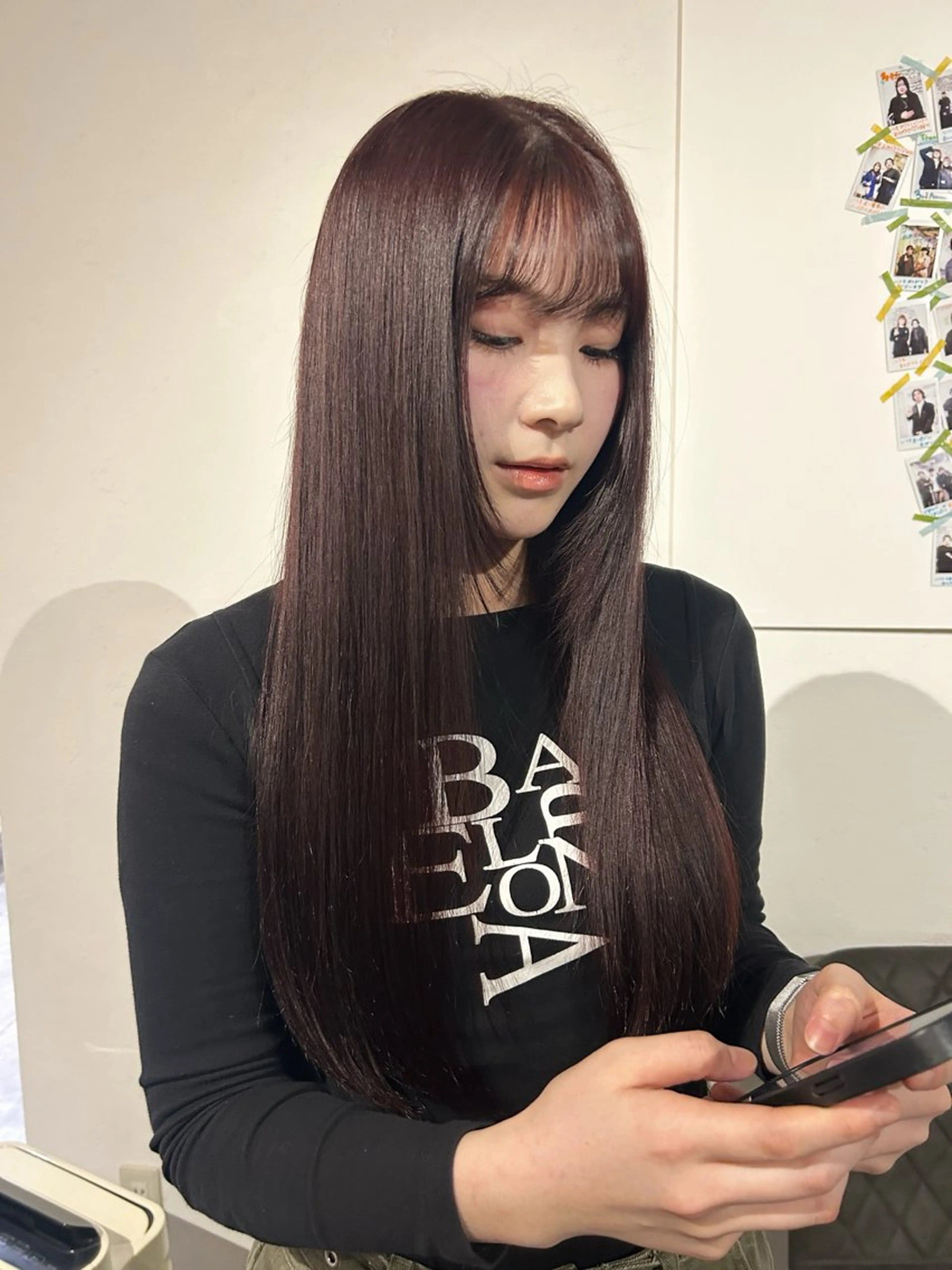 ロング ヘアカラー hinano ヒナノのヘアスタイル