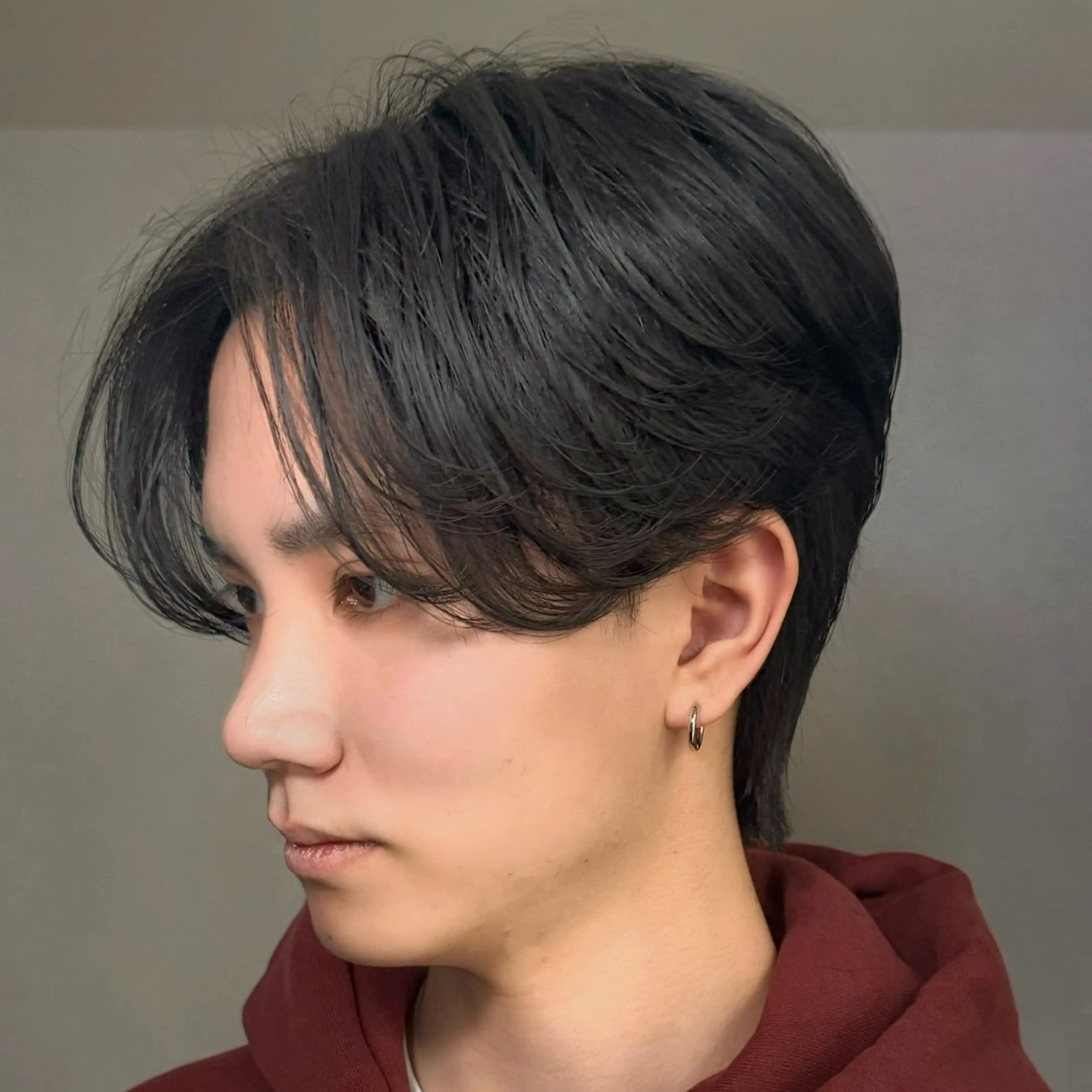 パーマ メンズ センターパート ダウンパーマ フェザーパーマ メンズ韓国風 マッシュ カット GO TODAY シェアサロン原宿 Verno所属・センターパート特化/ メンズカット/ヒロキのヘアスタイル