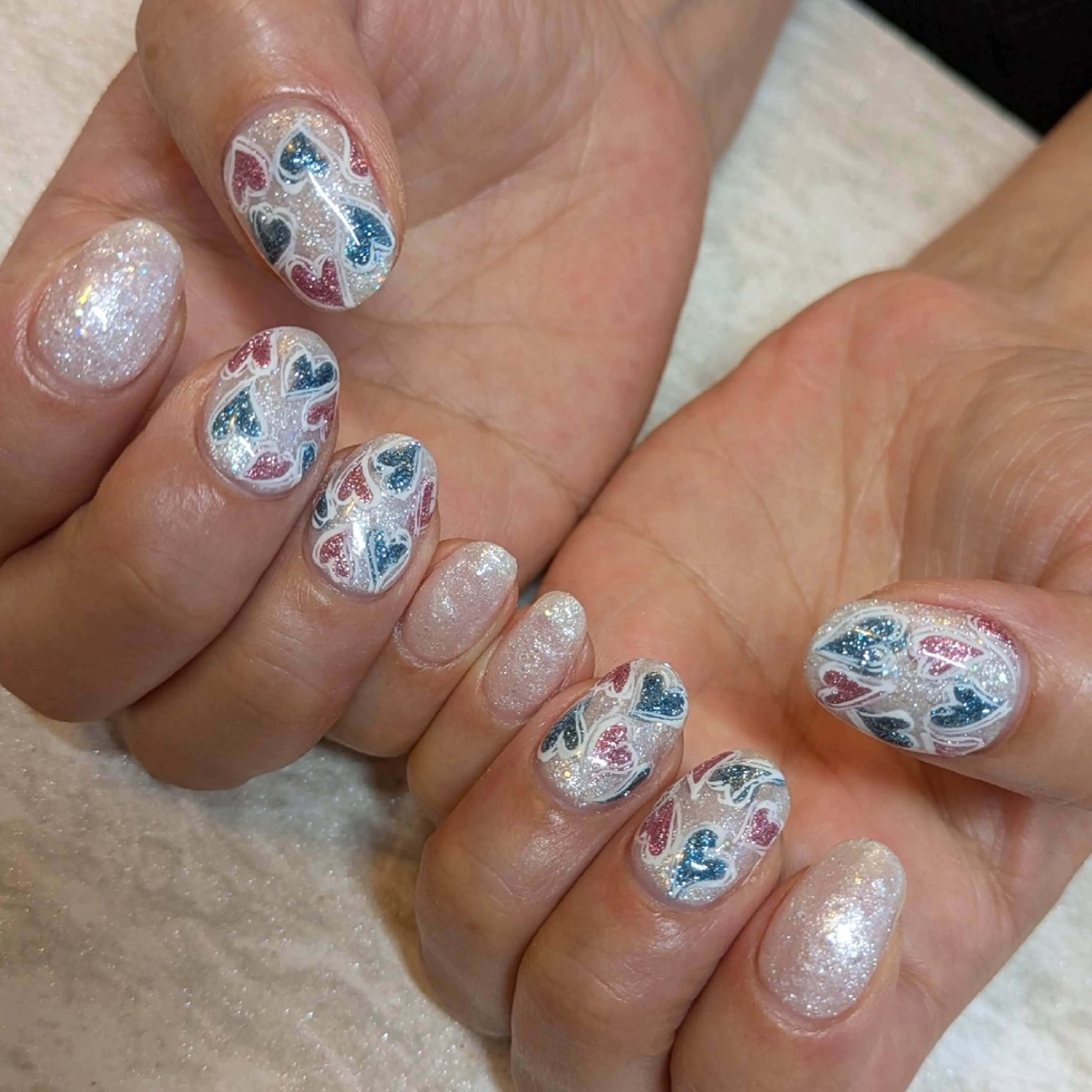 ネイル ハート ジェヌインネイル 河内のネイルデザイン