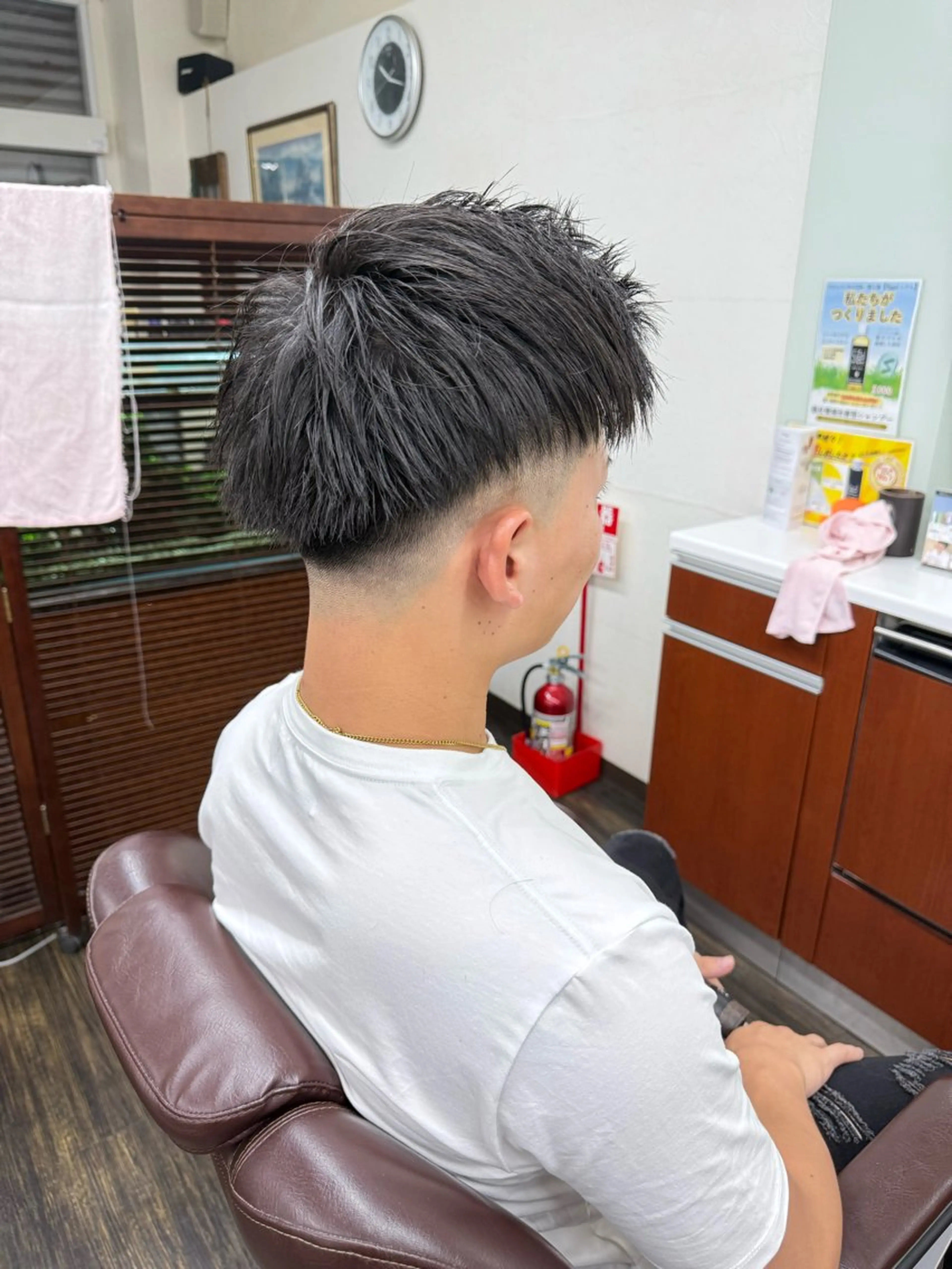 ショート メンズ フェードカット ツーブロック ヘアー/エステ グランツエッセ所属・田村 晃のヘアスタイル