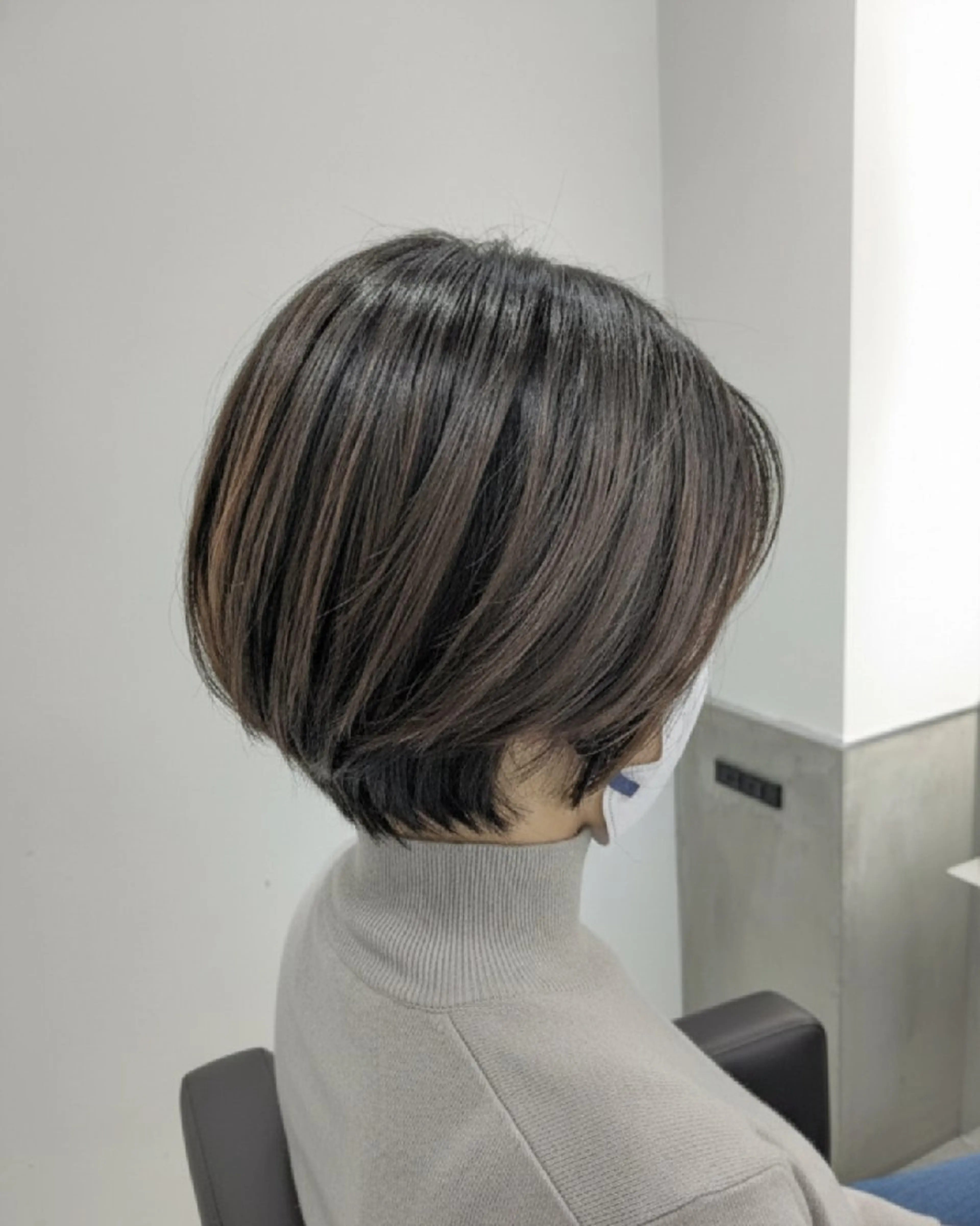 ショート ショートボブ 丸みショート ボブ ショートヘア カット トリートメント 韓国ヘア/メンズ カット&パーマ 猿川のヘアスタイル