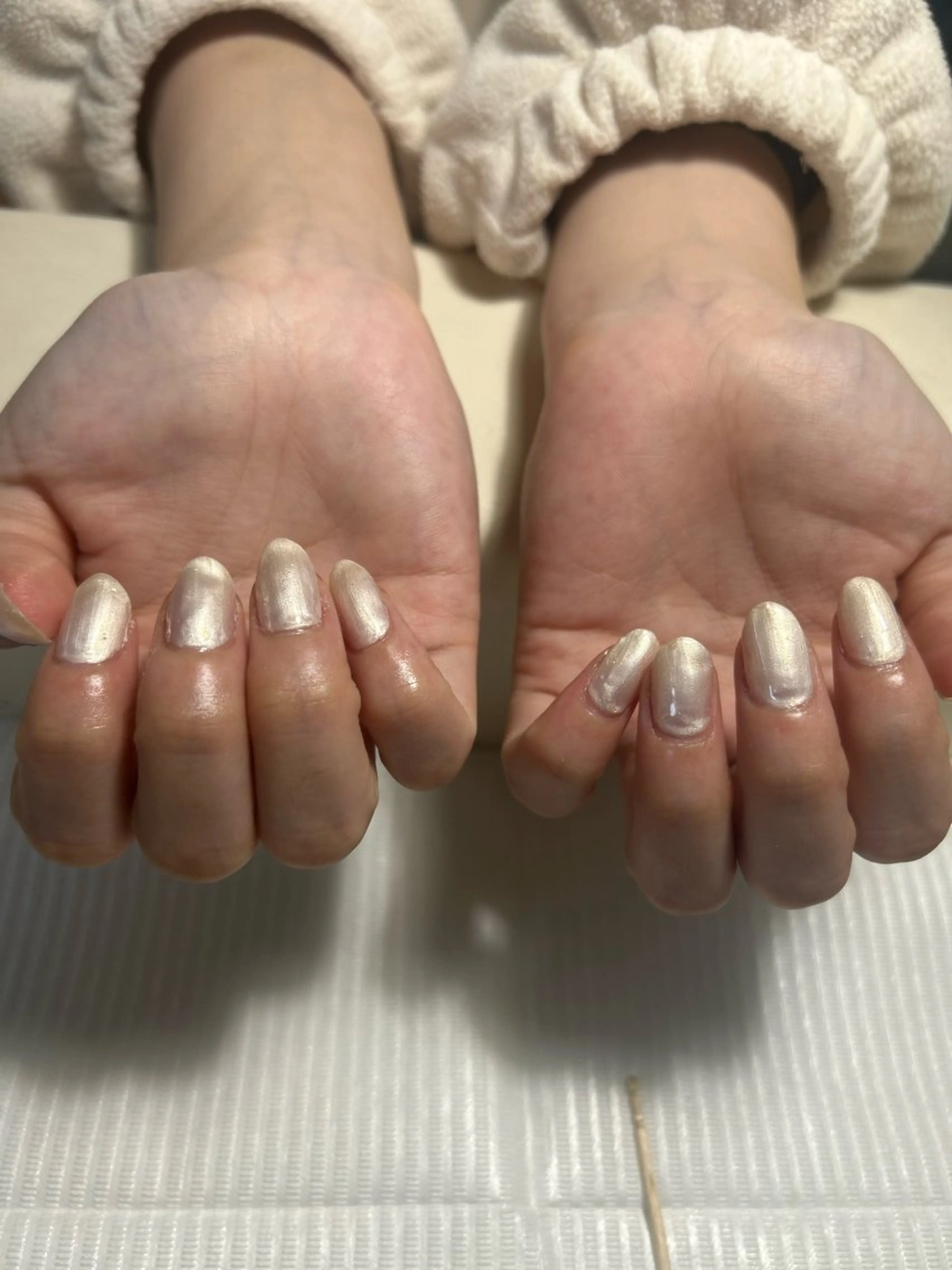 ネイル グラデーション ラメ(グリッター) ラメグラデーション ワンカラーネイル nail mor-ネイルモア-藤が丘店所属・nail mor. 藤が丘店　ふかだのネイルデザイン