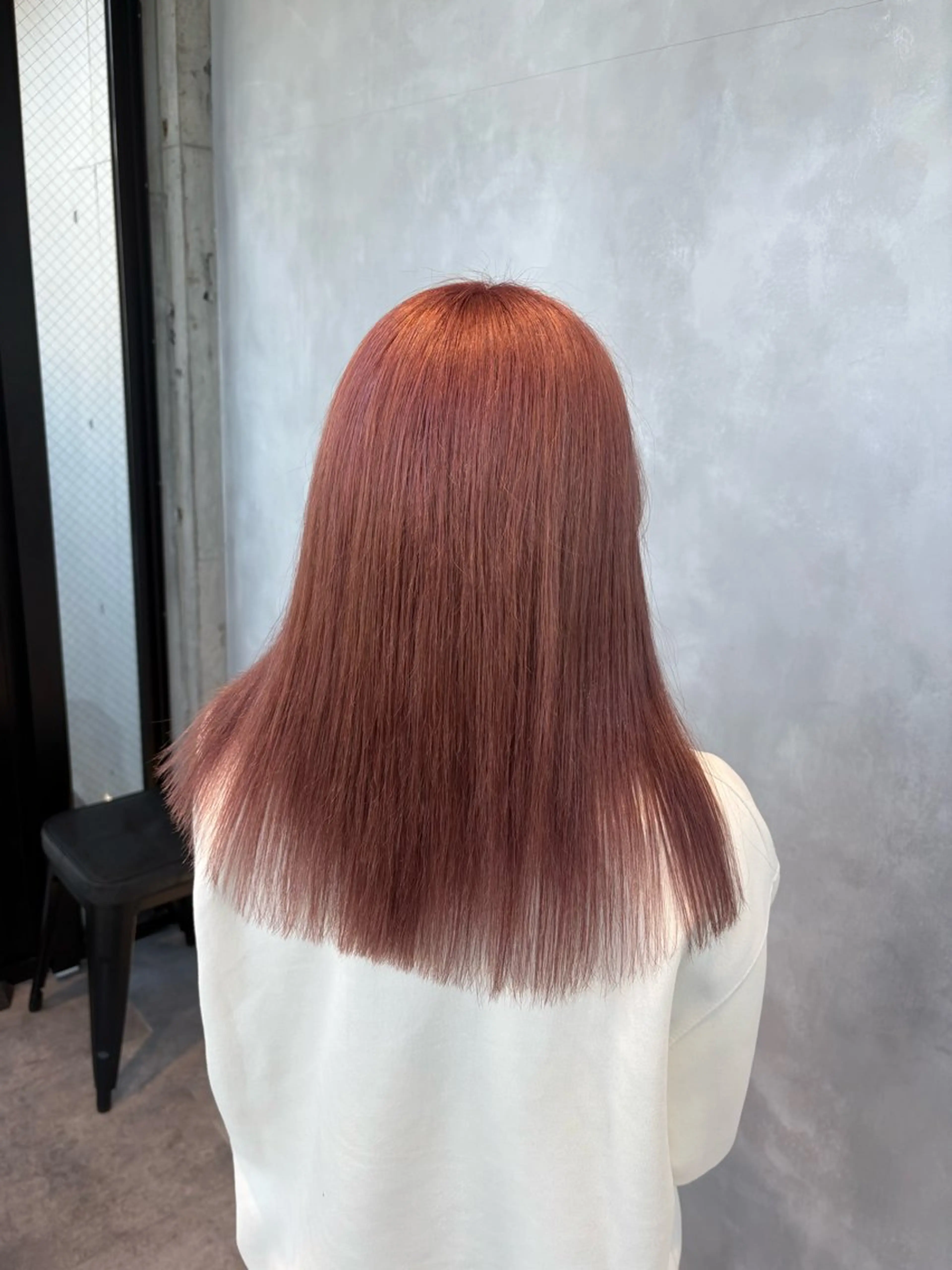 セミロング カラー ピンクカラー シルバー ヘアカラー 茅ヶ崎/ハイトーン/ Ramuのヘアスタイル