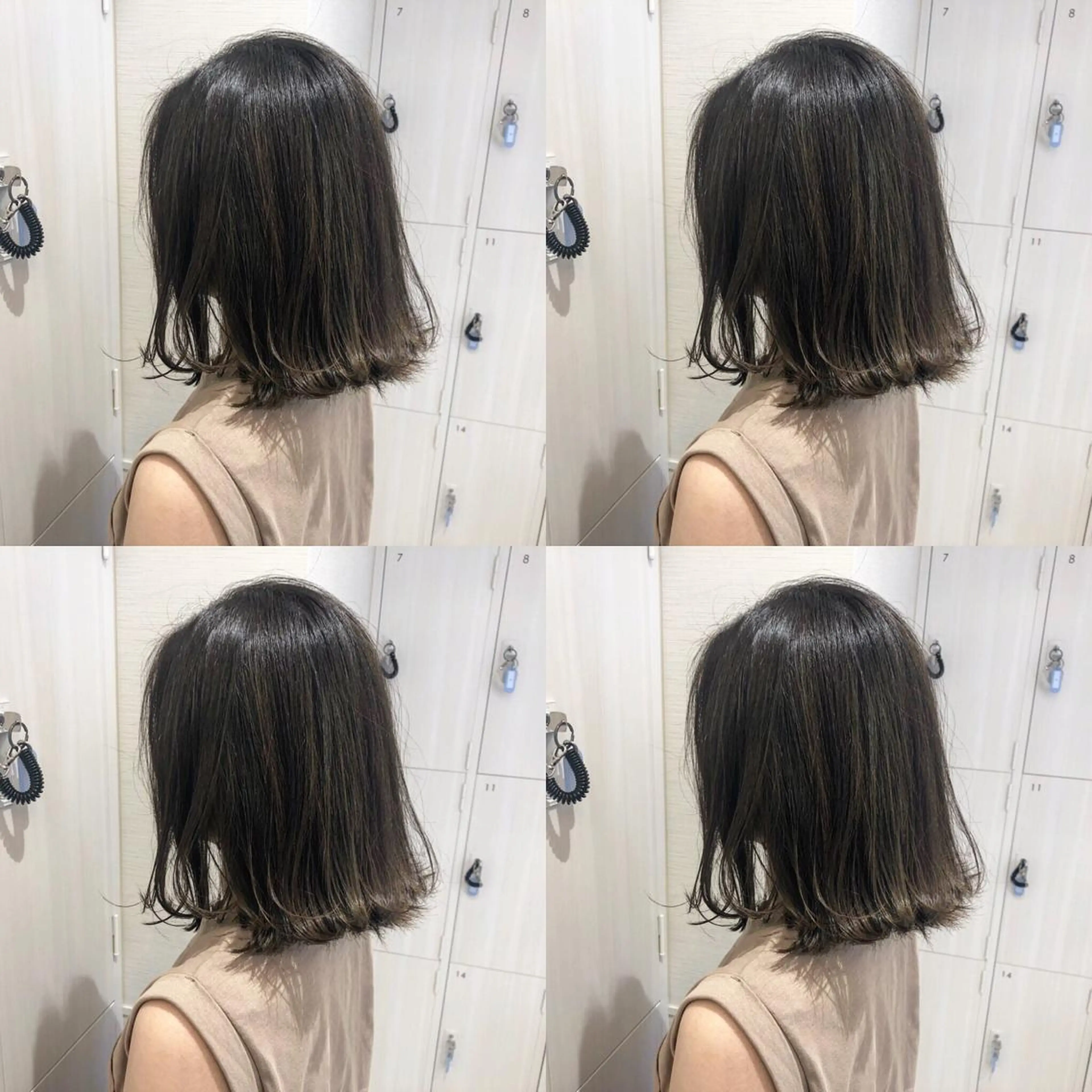 カラー アディクシーカラー アッシュ バレイヤージュ 透明感カラー グラデーションカラー レイヤー/韓国/ 顔周り/しんやのヘアスタイル