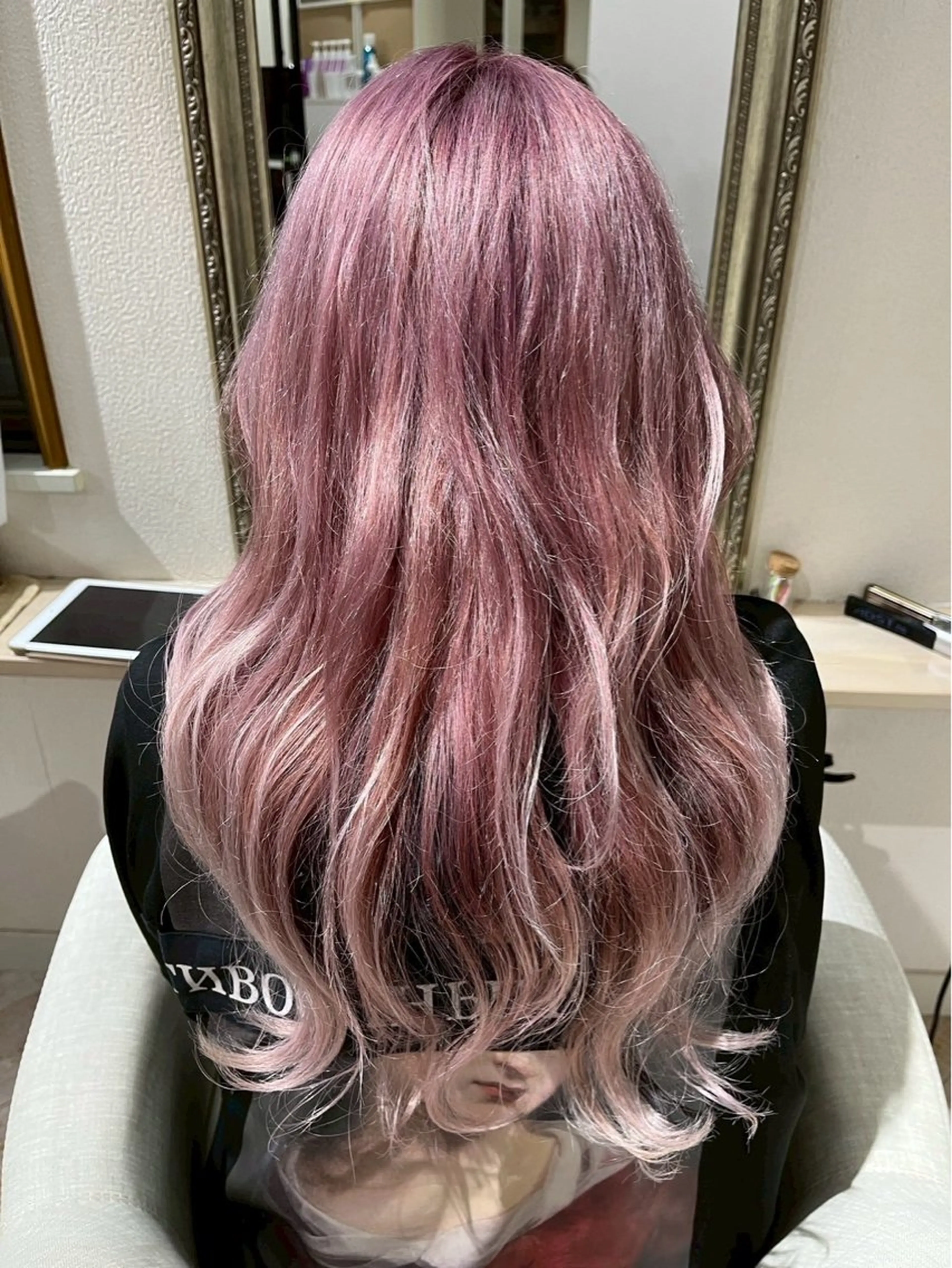 ロング カラー 縮毛矯正 ヘアカラー beauty&free HACHI所属・山本優音 /✨透明感カラー✨のヘアスタイル