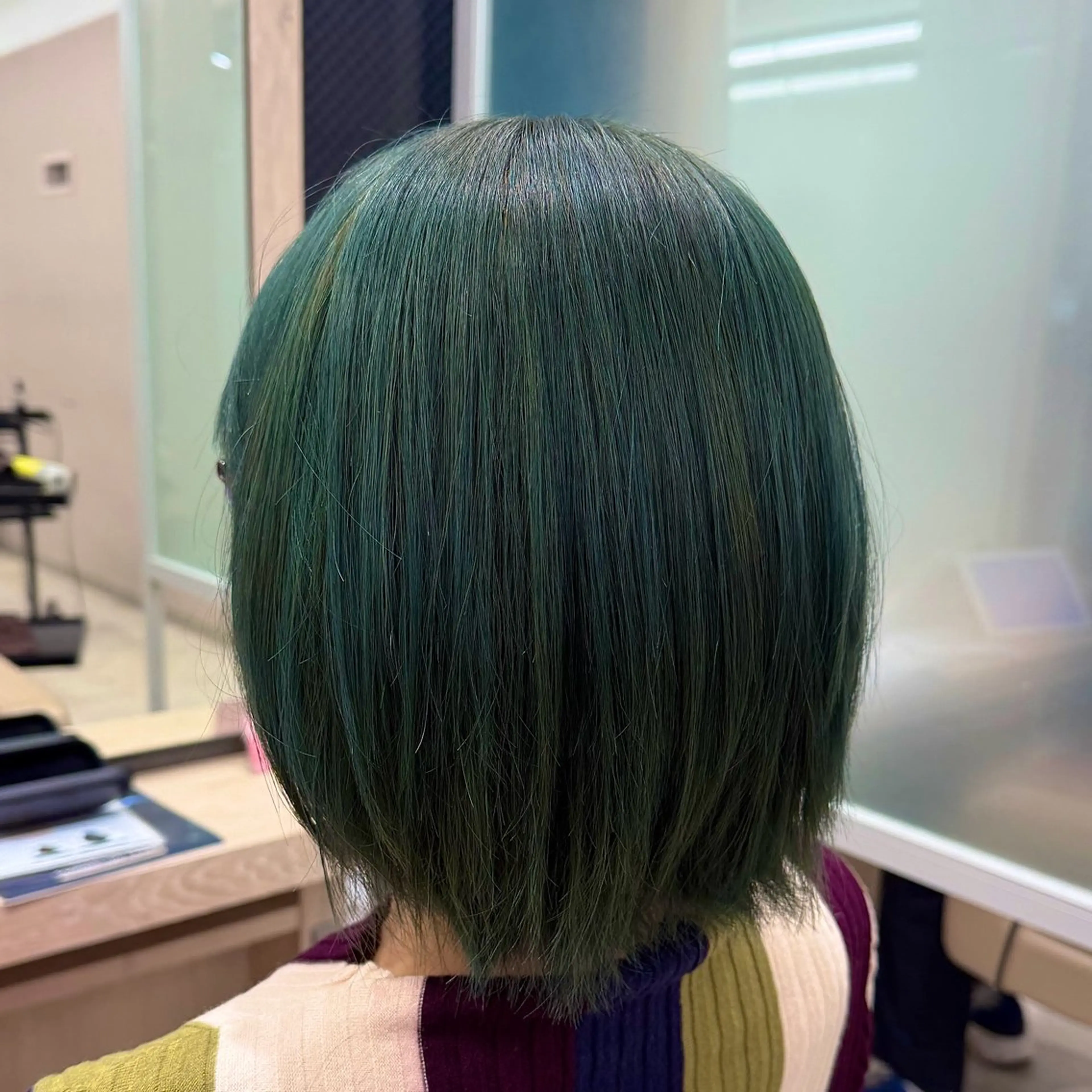 ミディアム カラー 透明感カラー ボブ カット ヘアカラー トリートメント EARTH菊名店👾 ひらのすぐるのヘアスタイル