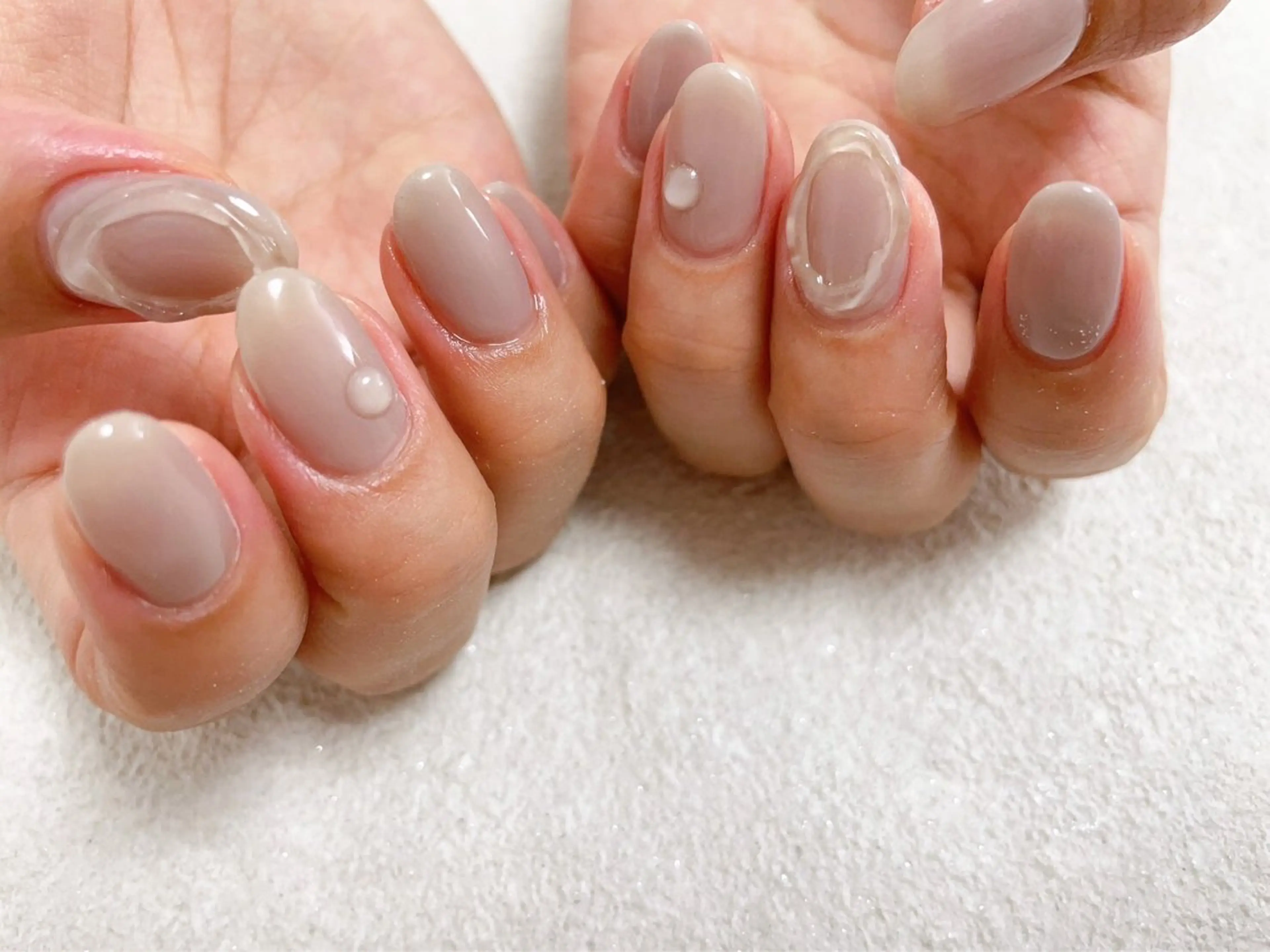 ネイル オーロラネイル フラワーネイル フットネイル フレンチネイル ジェルネイル ハンドネイル Mogu nail 二子玉川のネイルデザイン