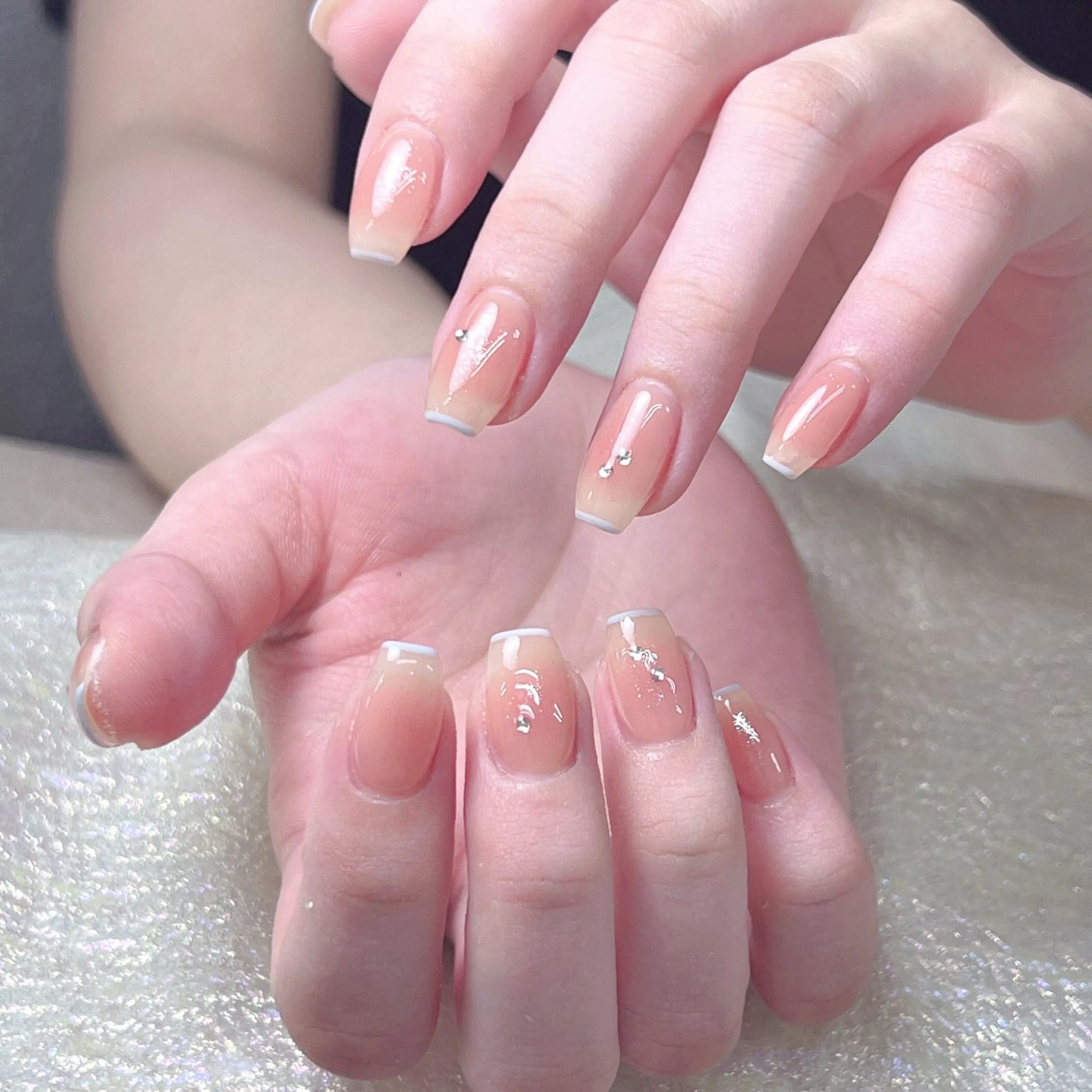 ネイル 長いだし/スカルプ/ パラシェルN.oneのネイルデザイン