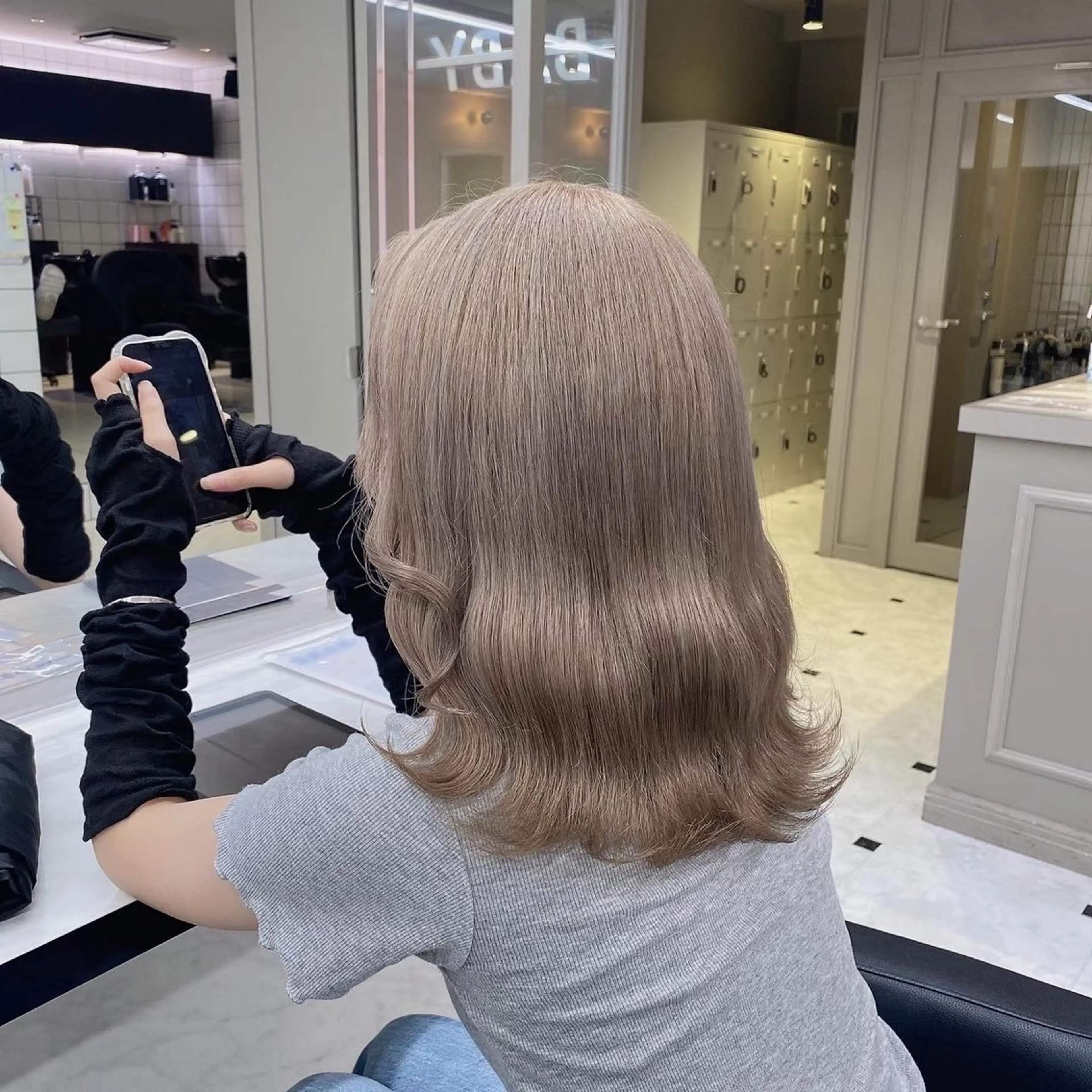 ロング カラー ハイトーンカラー 髪質改善 トリートメント 💖SAE💖 銀座美容師のヘアスタイル