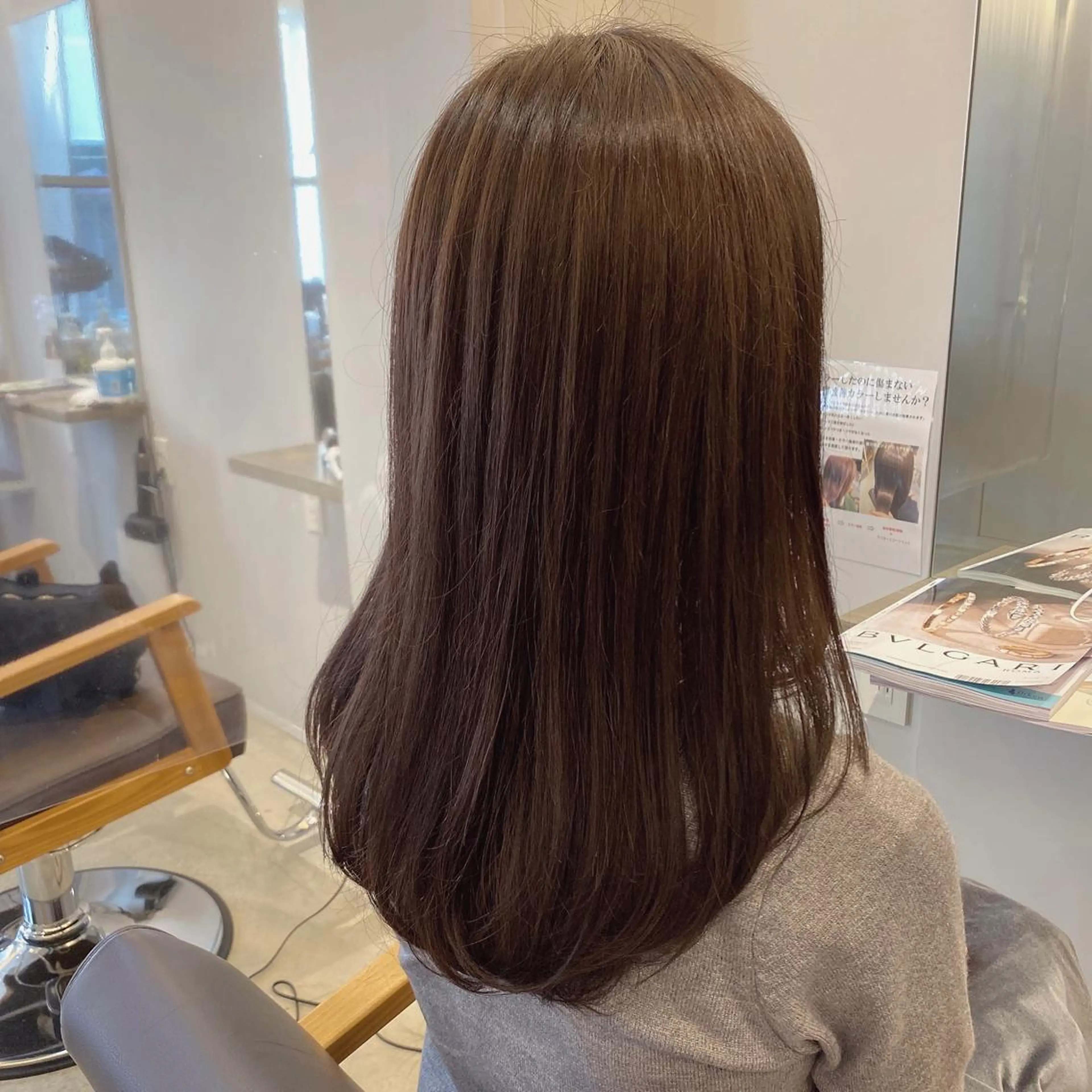 ロング 顔周りデザイン/ ママ美容師/濱ほのかのヘアスタイル