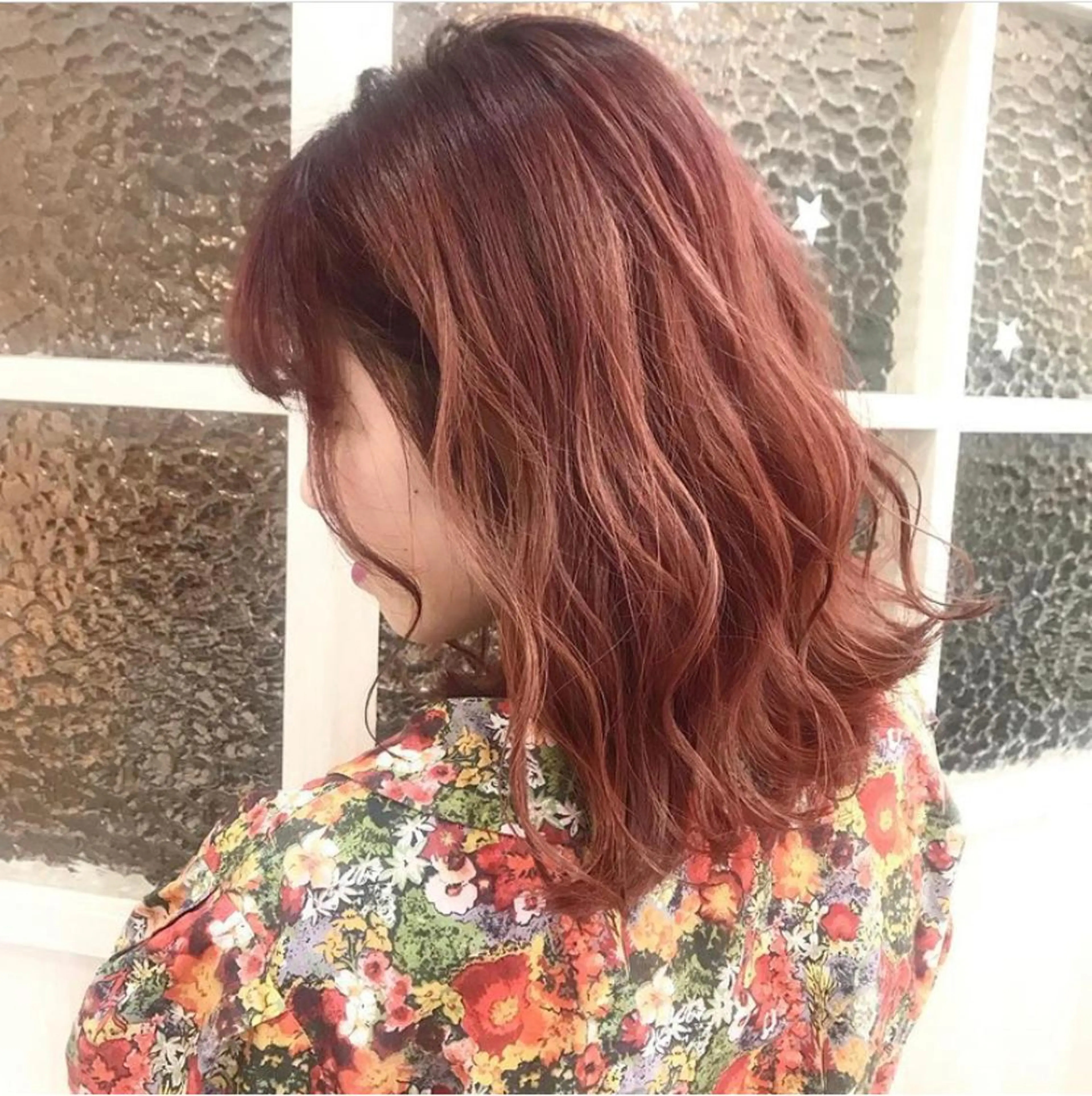 セミロング メンズバレイヤージュ 斉藤春のヘアスタイル