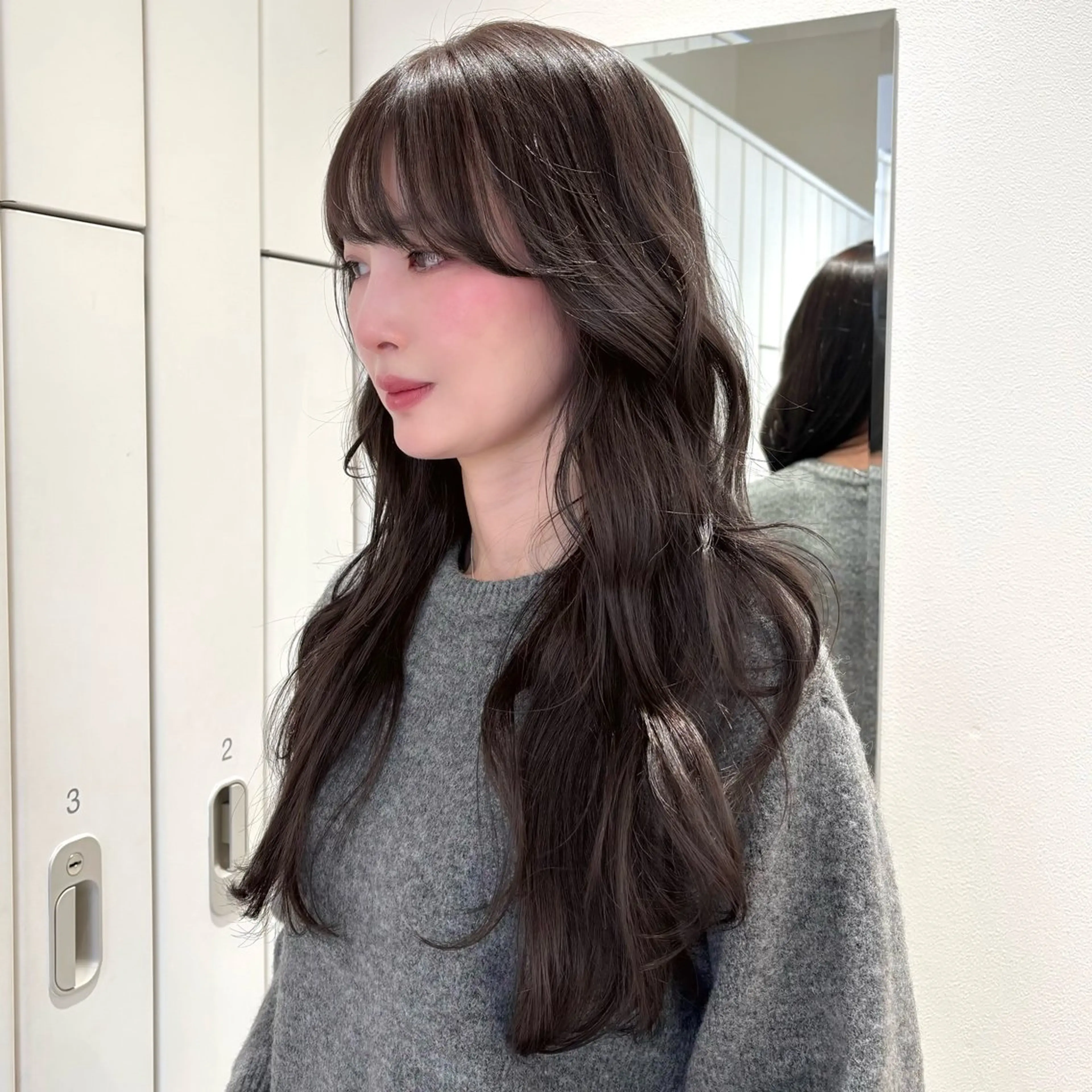 ロング ヘアカラー トリートメント Unami shibuya所属・Unami 渋谷 Mayukiのヘアスタイル