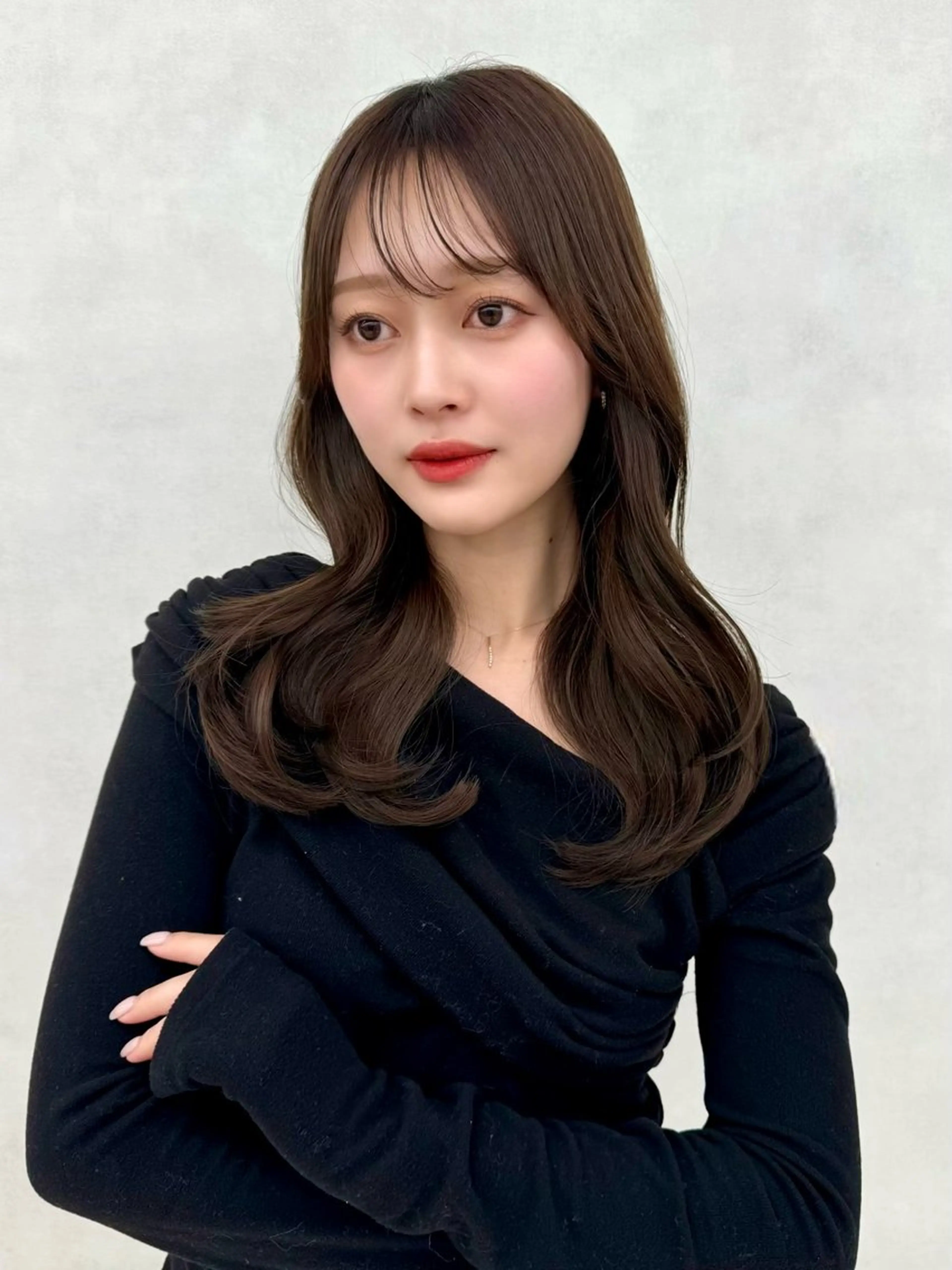 ロング 顔周り🇰🇷韓国 レイヤー/いづみ💞のヘアスタイル