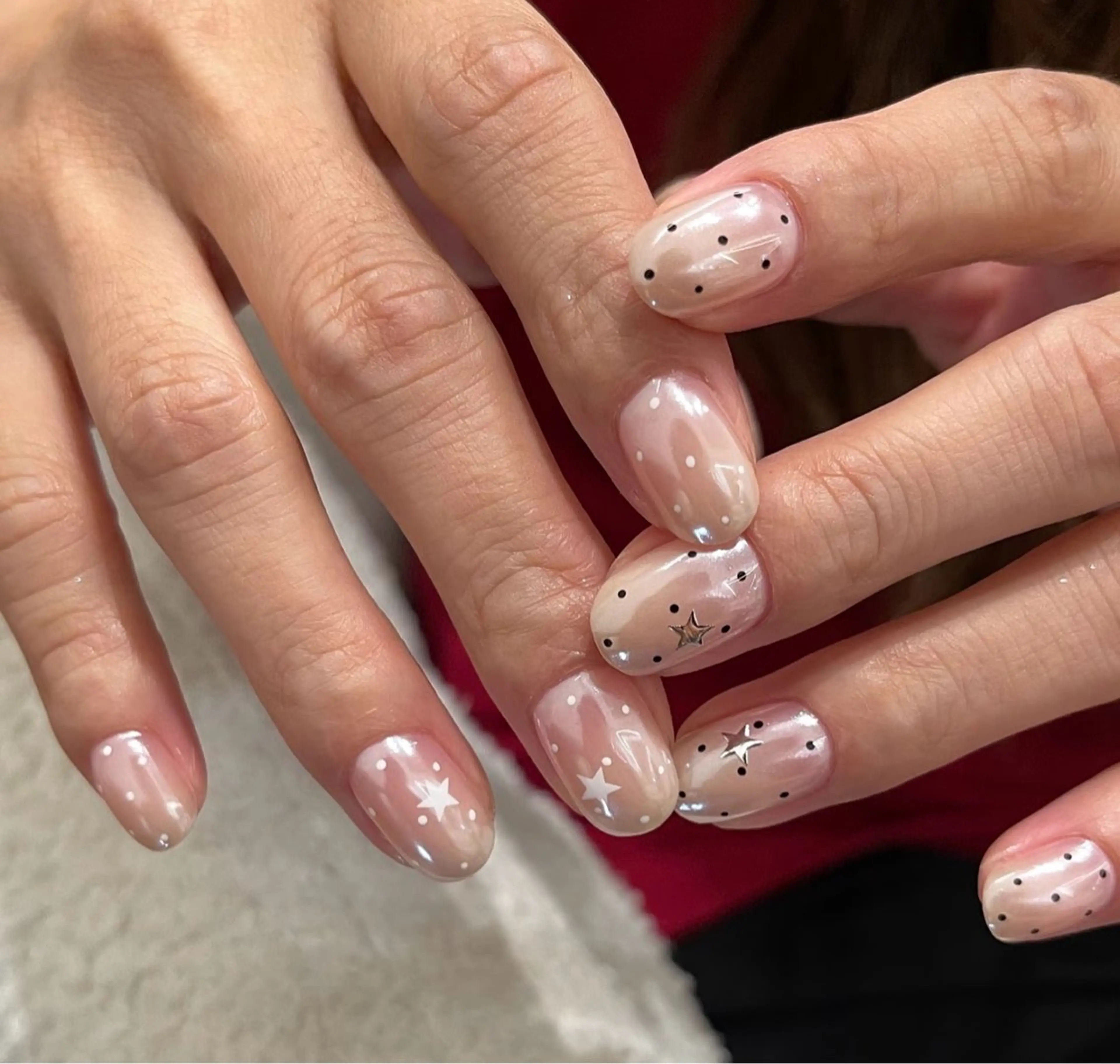 ネイル フットネイル フレンチネイル グラデーション ハート 氷ネイル・うるうるネイル ハンドネイル Lynn_ Nailのネイルデザイン