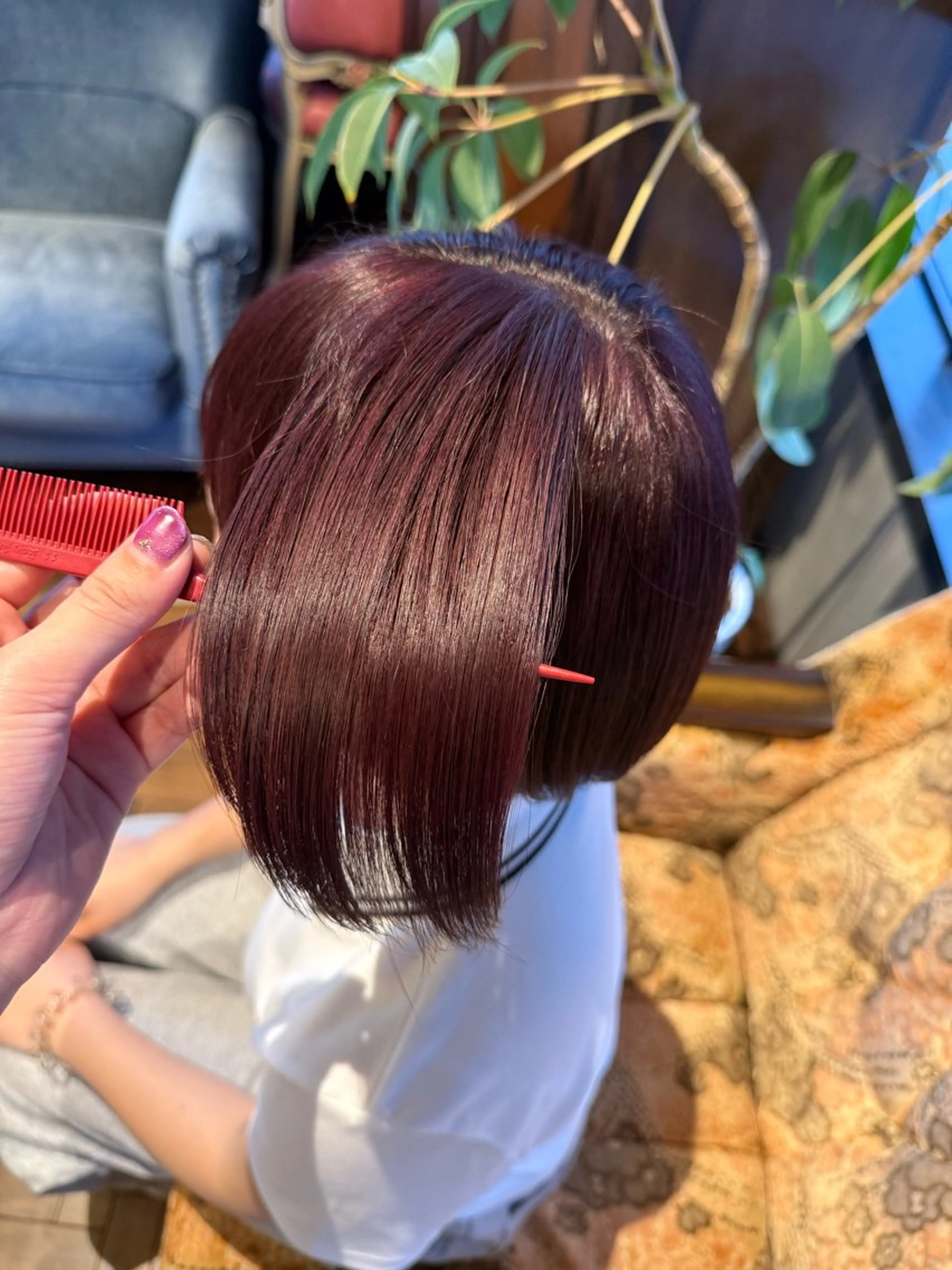 カラー ボルドーカラー カット ヘアカラー トリートメント 似合わせカット/ レディース特化/佑月のヘアスタイル