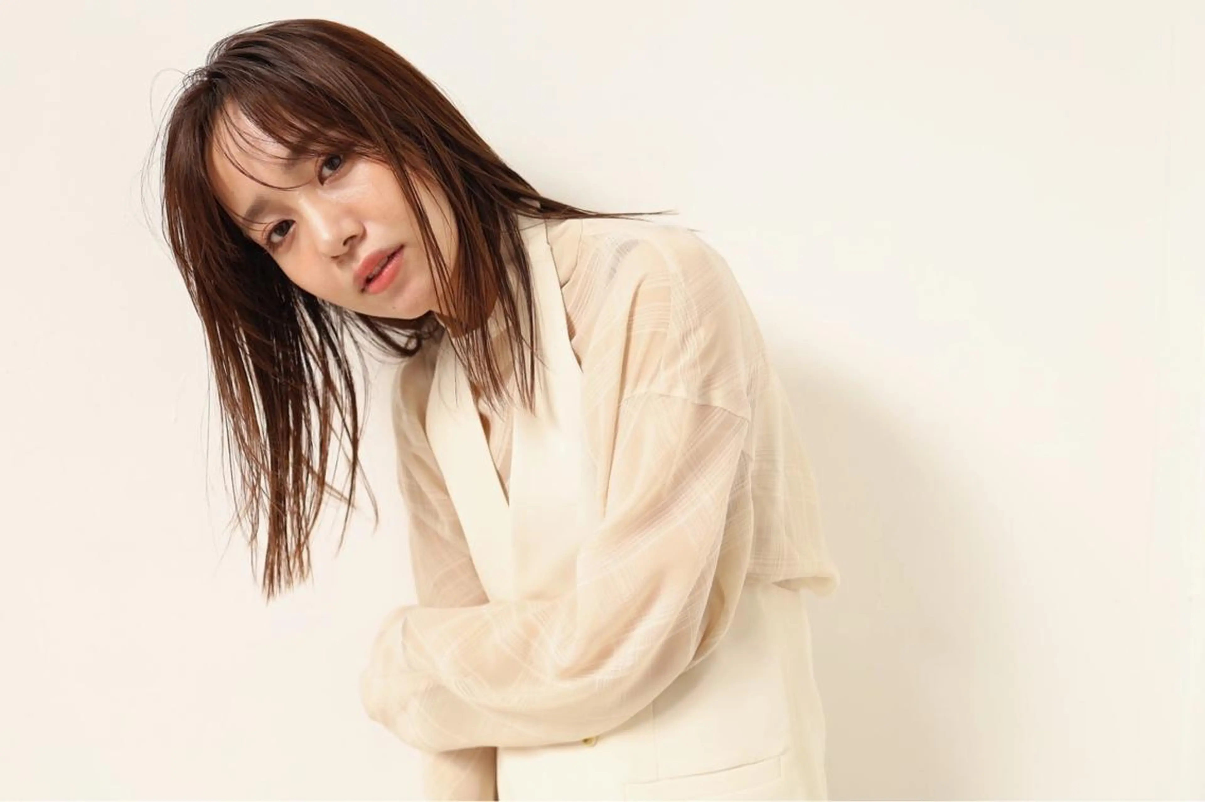 セミロング カラー ヘアアレンジ カット ヘアカラー トリートメント Kawaguchi Arisaのヘアスタイル