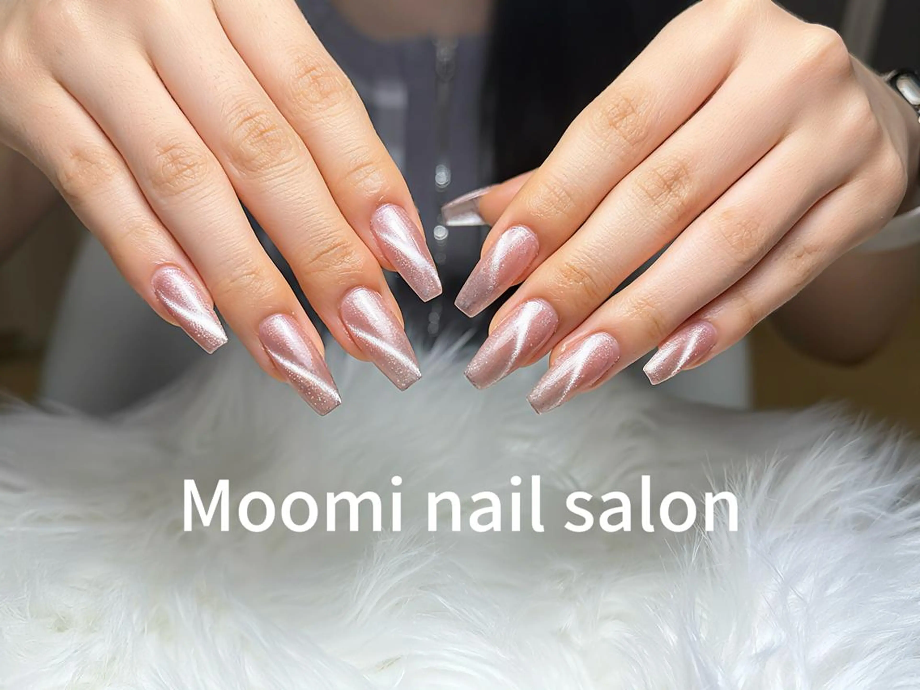 セミロング ハンドネイル Moomi nail salonのネイルデザイン