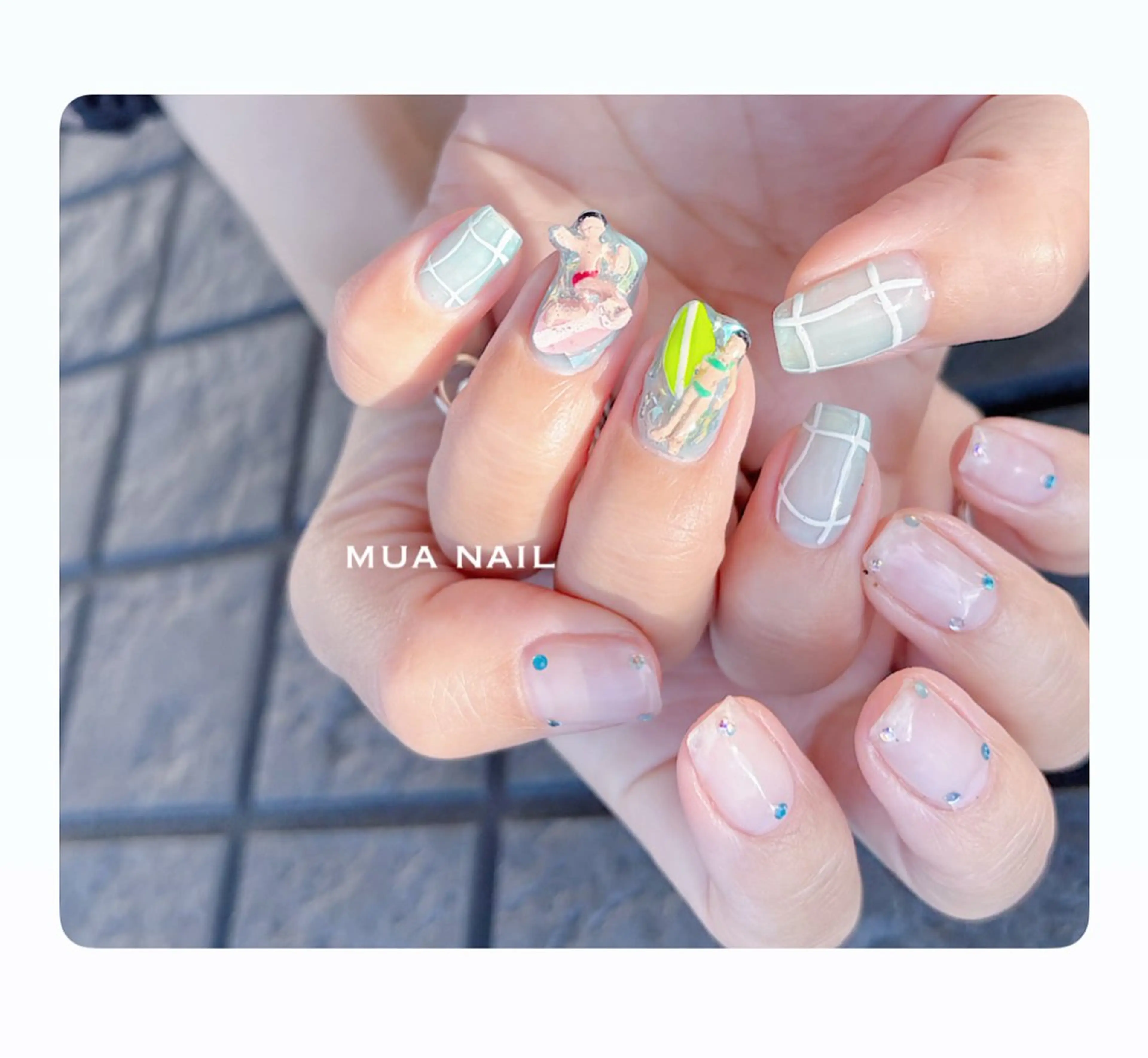 ネイル 夏ネイル ハンドネイル mua nail mikiのネイルデザイン