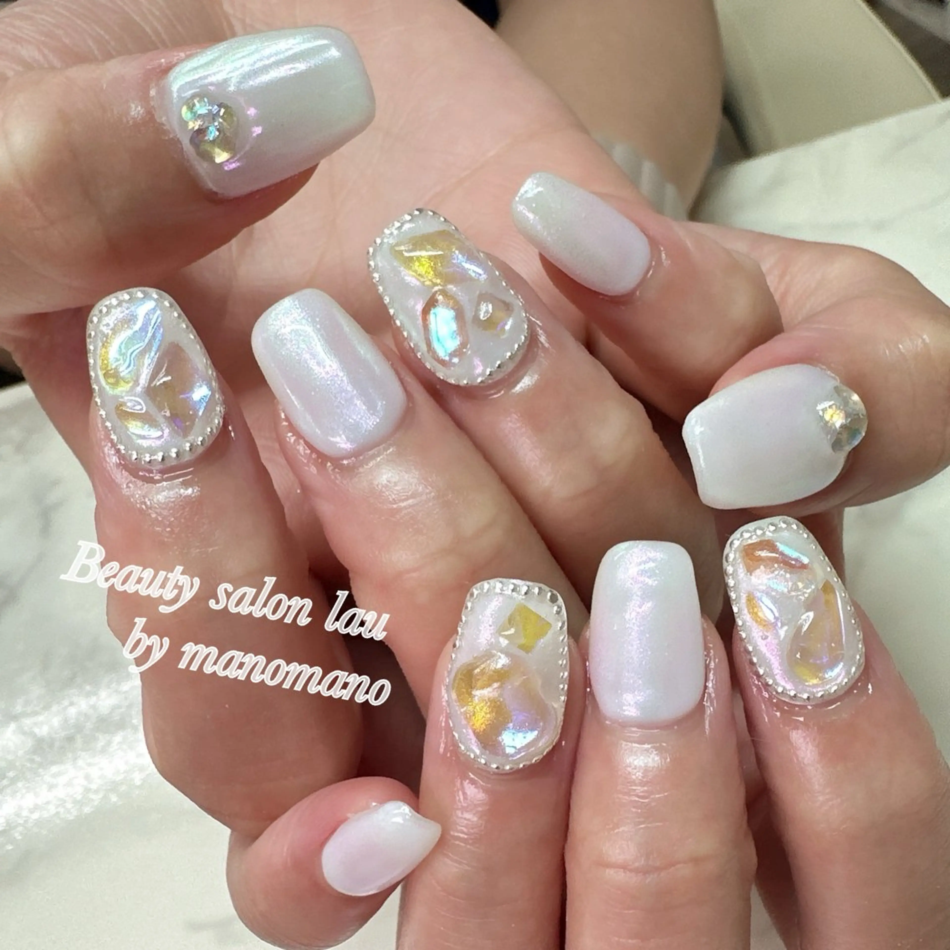 ネイル ハンドネイル ラウバイマノマノ なかざとのネイルデザイン