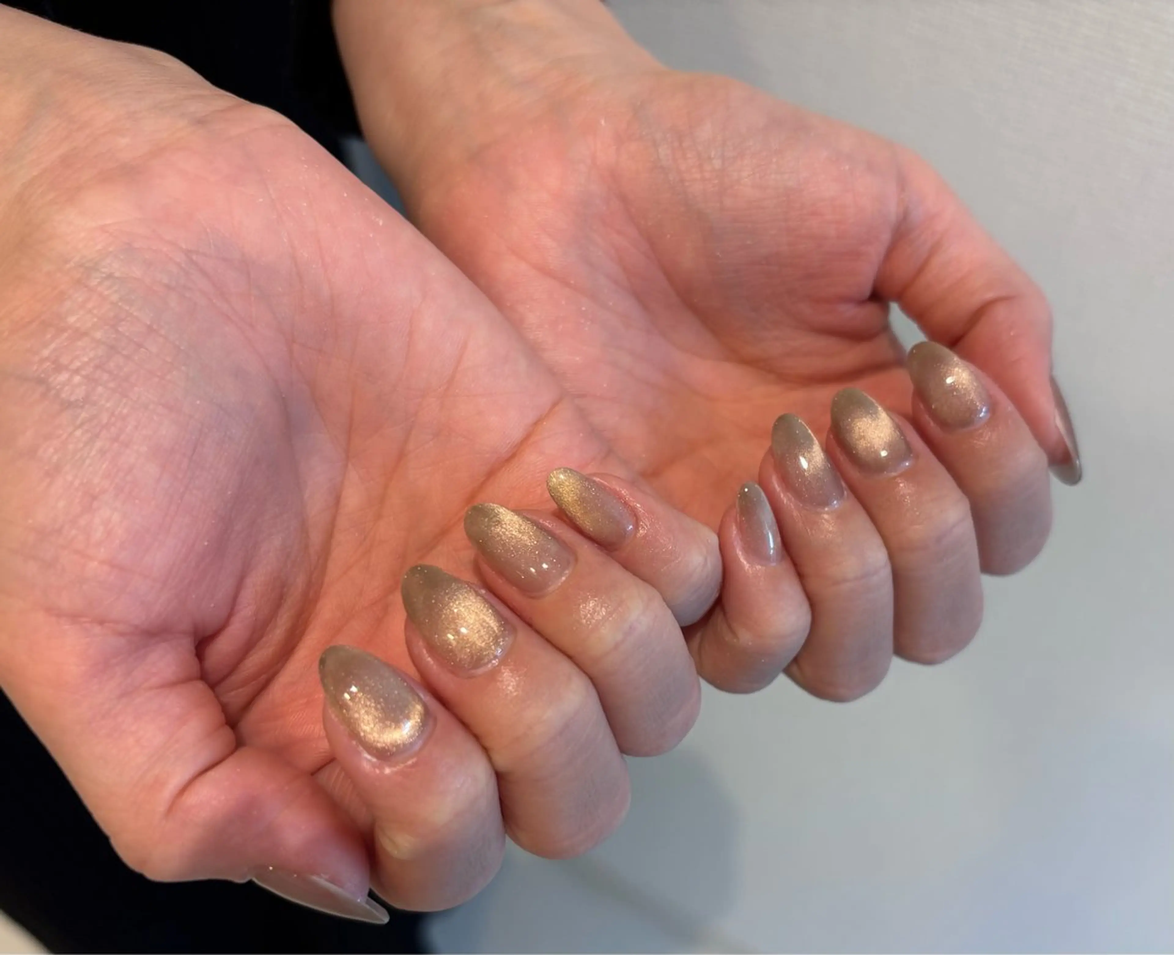 ネイル ゴールド ラメ(グリッター) ハンドネイル ♡CELEBRAIL YUKI♡のネイルデザイン