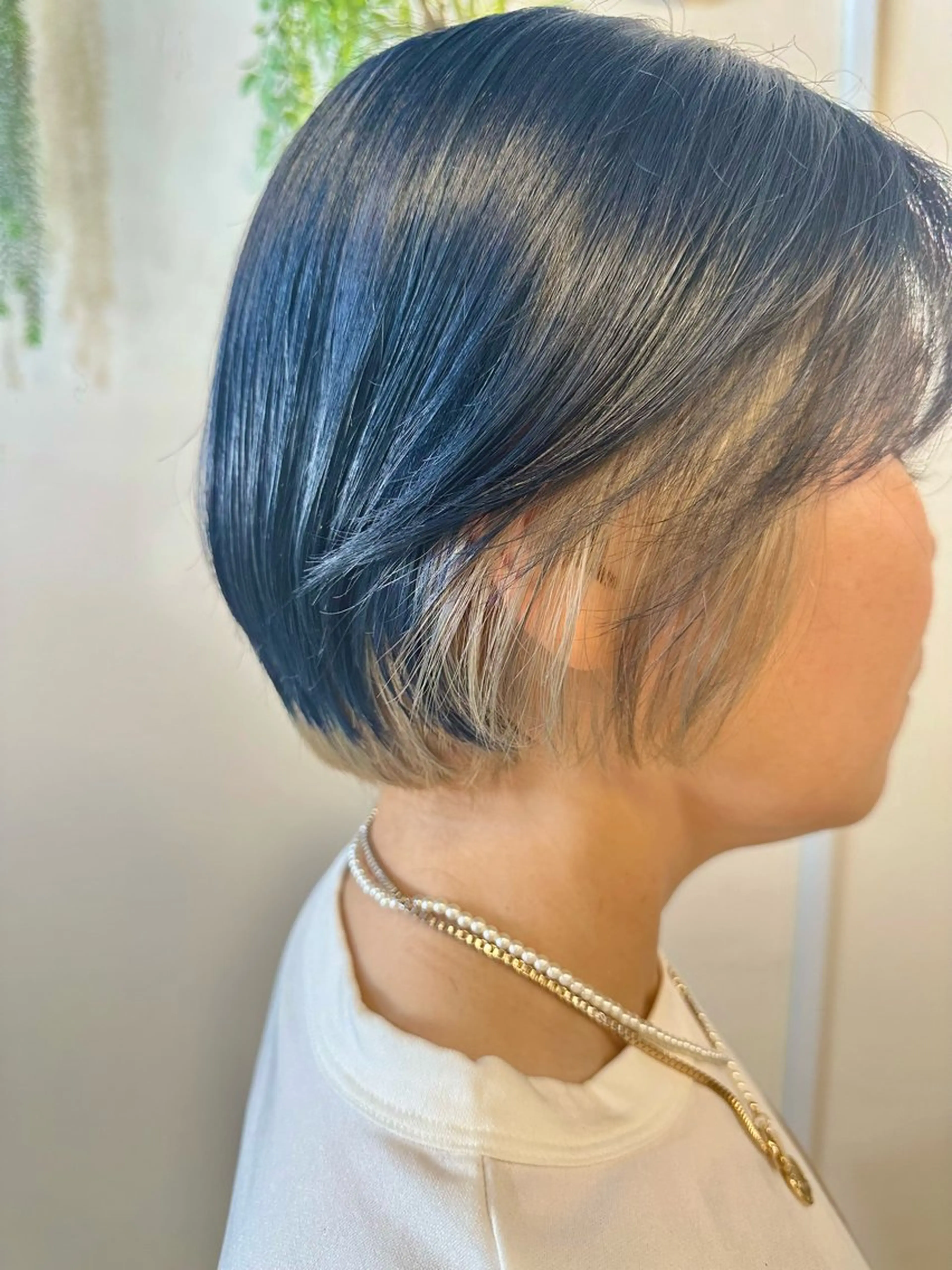 ショート カラー ブルーカラー インナーカラー ヘアカラー Sherry/R 三川町　木村祐里奈のヘアスタイル