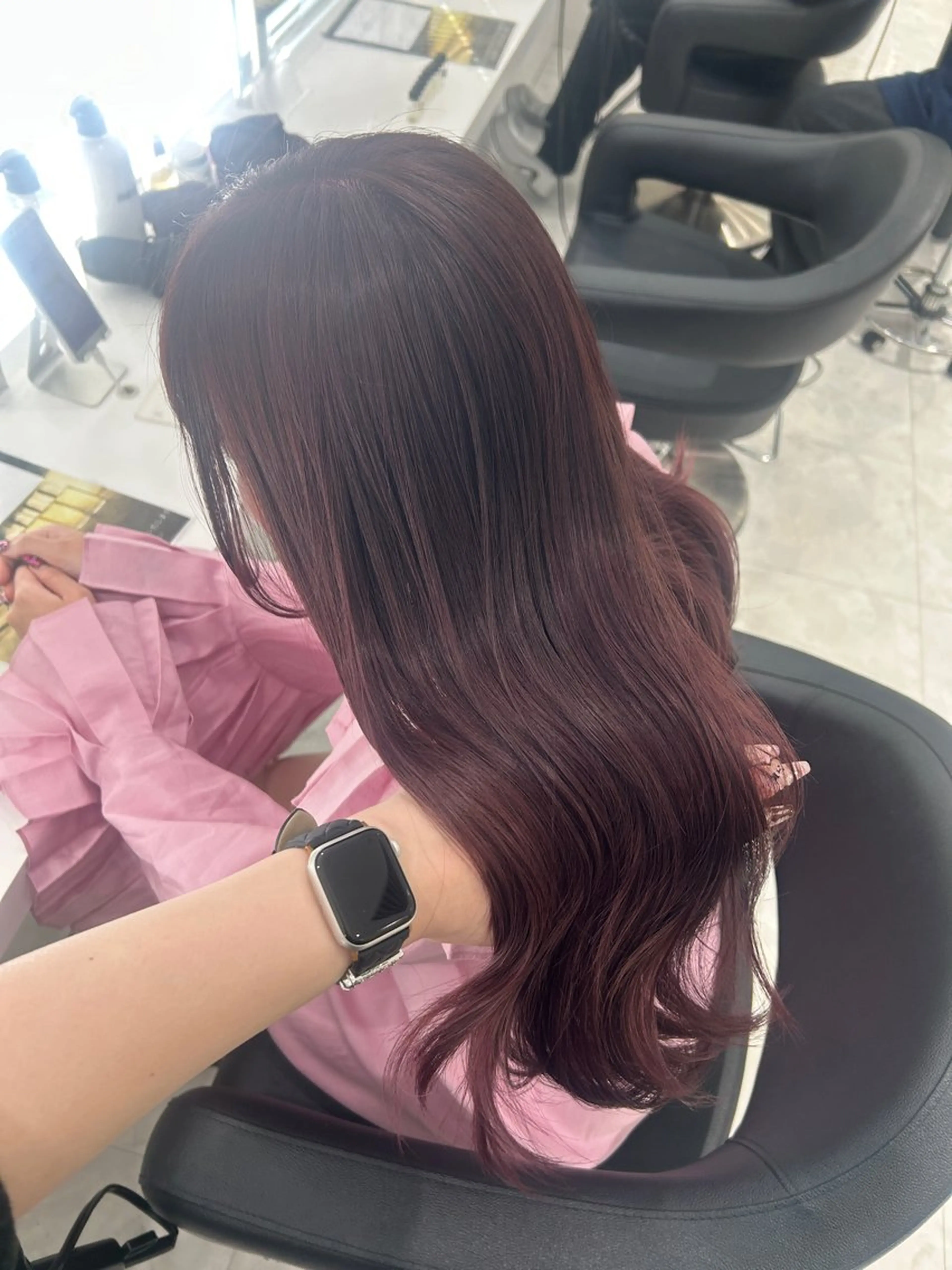 ロング カラー ヘアカラー 💗ブリーチなし暖色 kotono💗のヘアスタイル