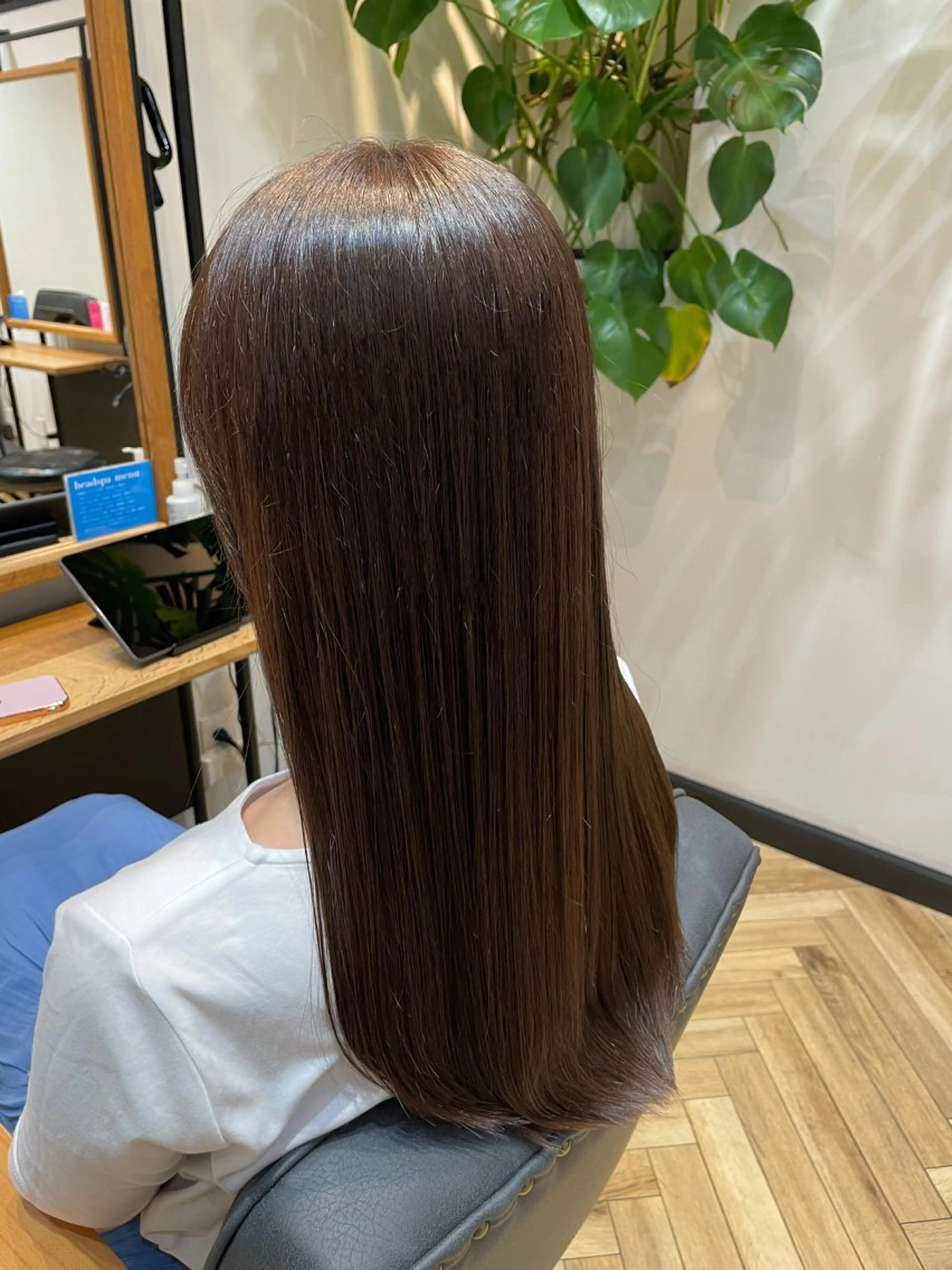 カラー グレージュ 望恵🌸 韓国🇰🇷スタイルのヘアスタイル