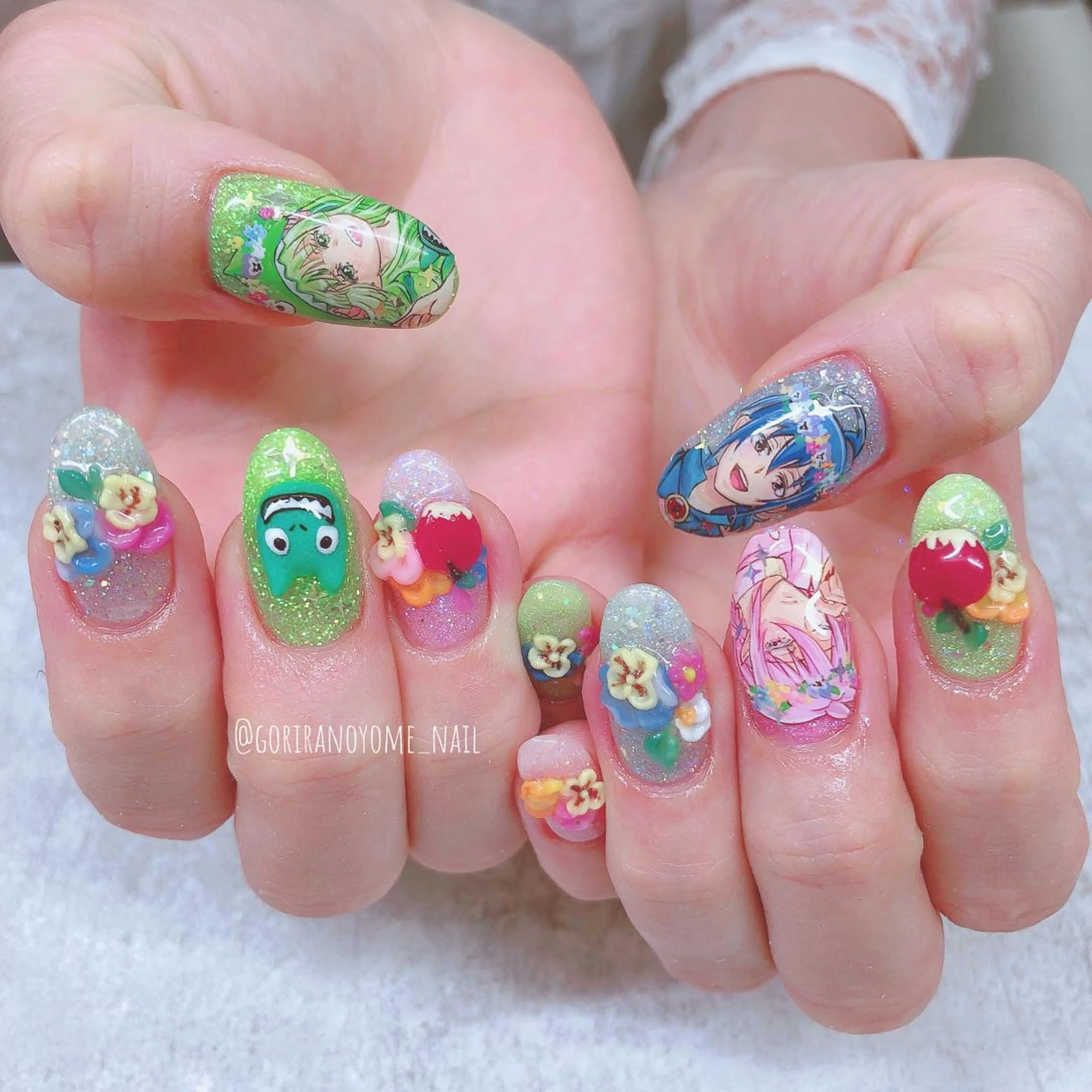 ネイル フラワーネイル ナナイチゼロ I.Naoのネイルデザイン