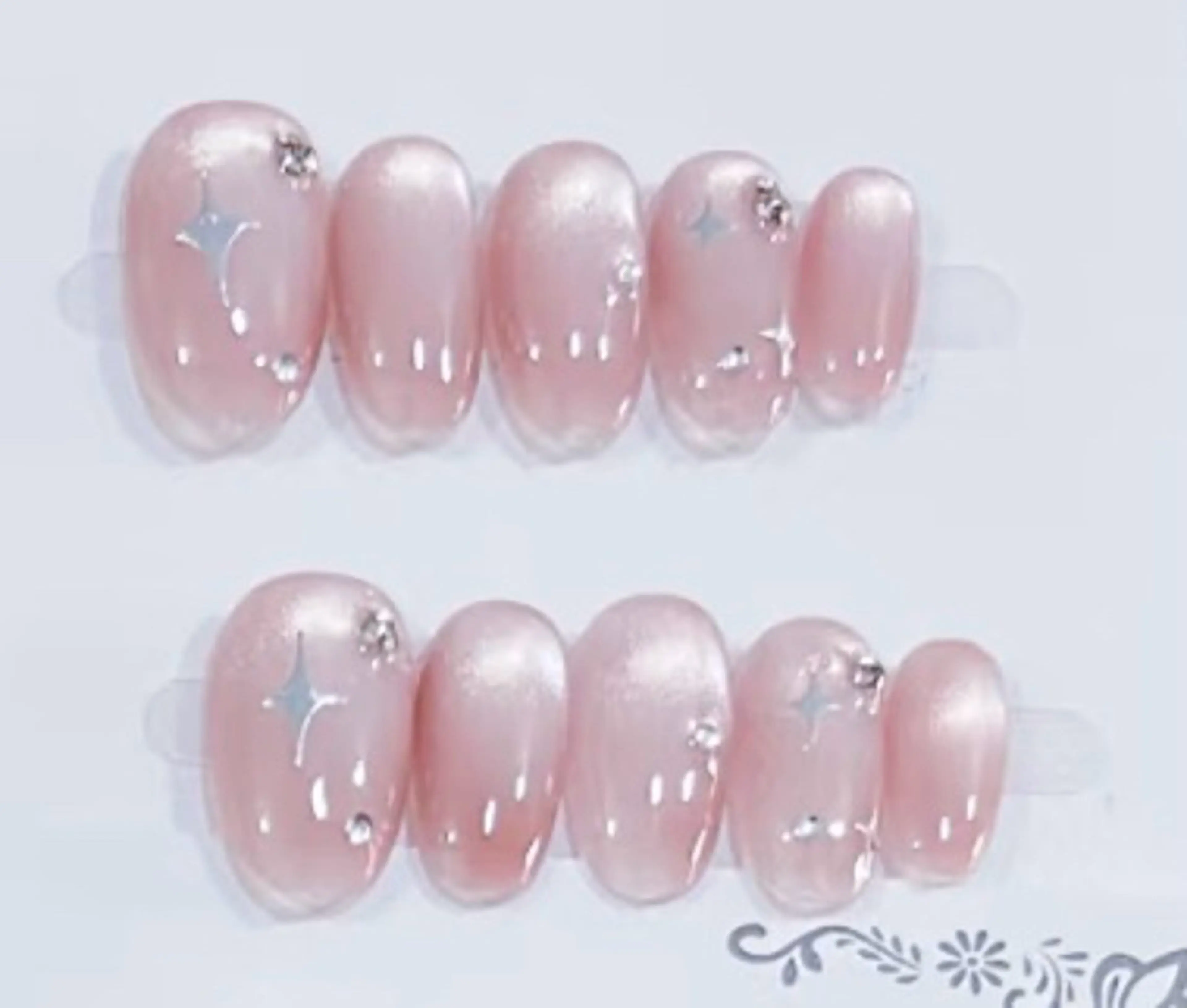 ネイル ハンドネイル H3 Nail Tsuki🦋💙のネイルデザイン
