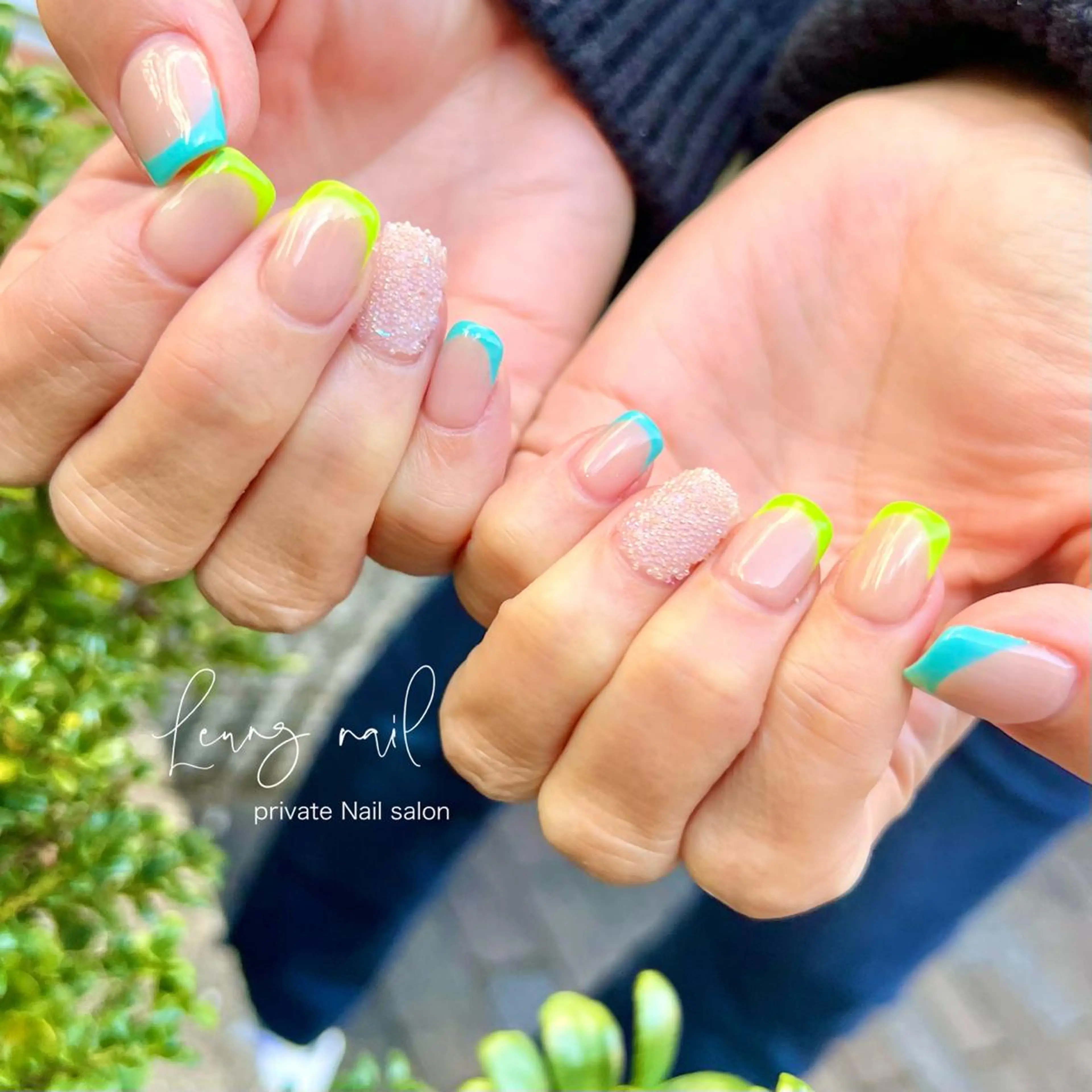 ネイル フレンチネイル ハンドネイル ネイルサロン Leung nailのネイルデザイン