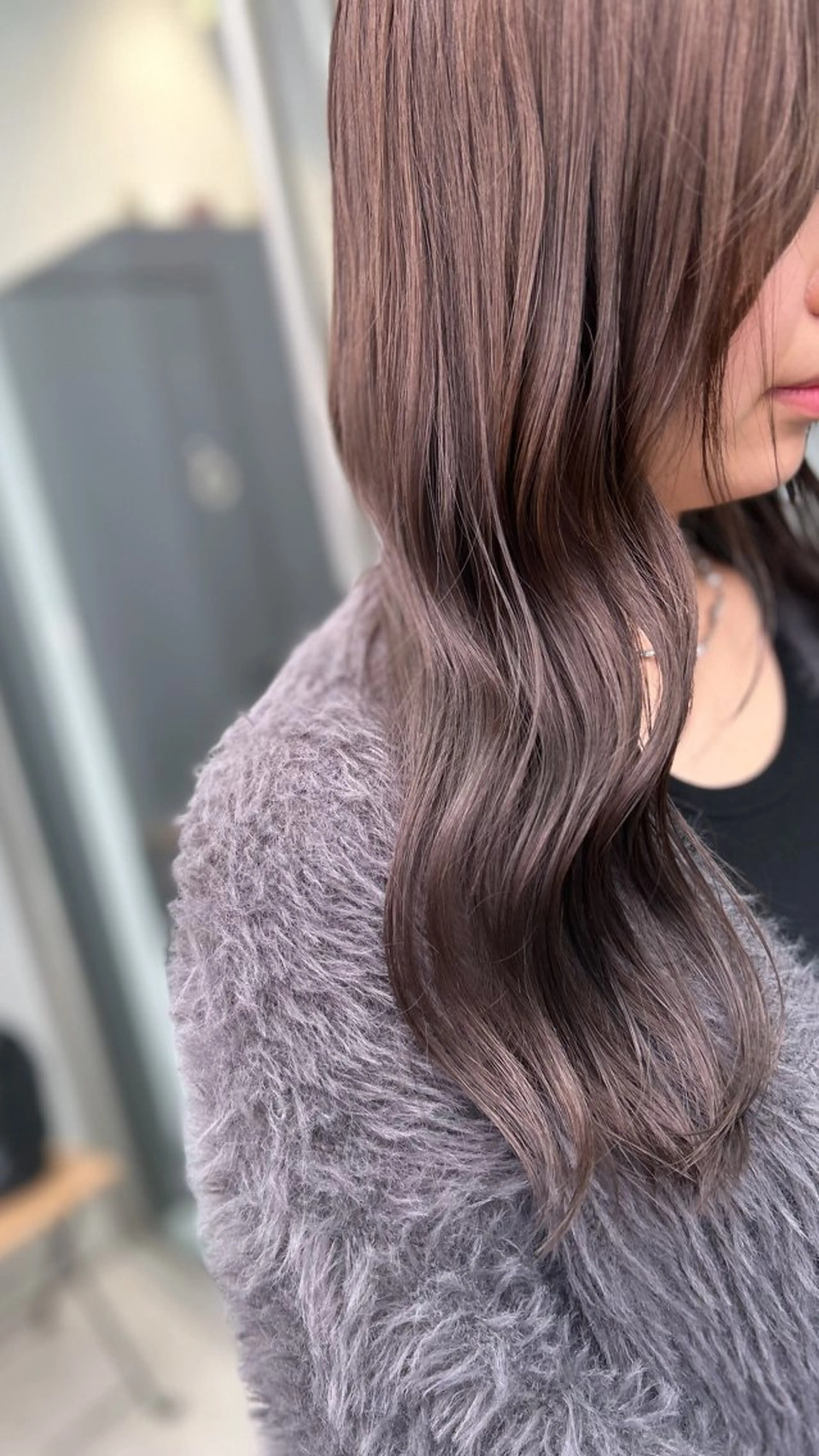 セミロング カラー ヘアカラー トリートメント レイヤー/グレージュ 赤み消し/コウスケのヘアスタイル