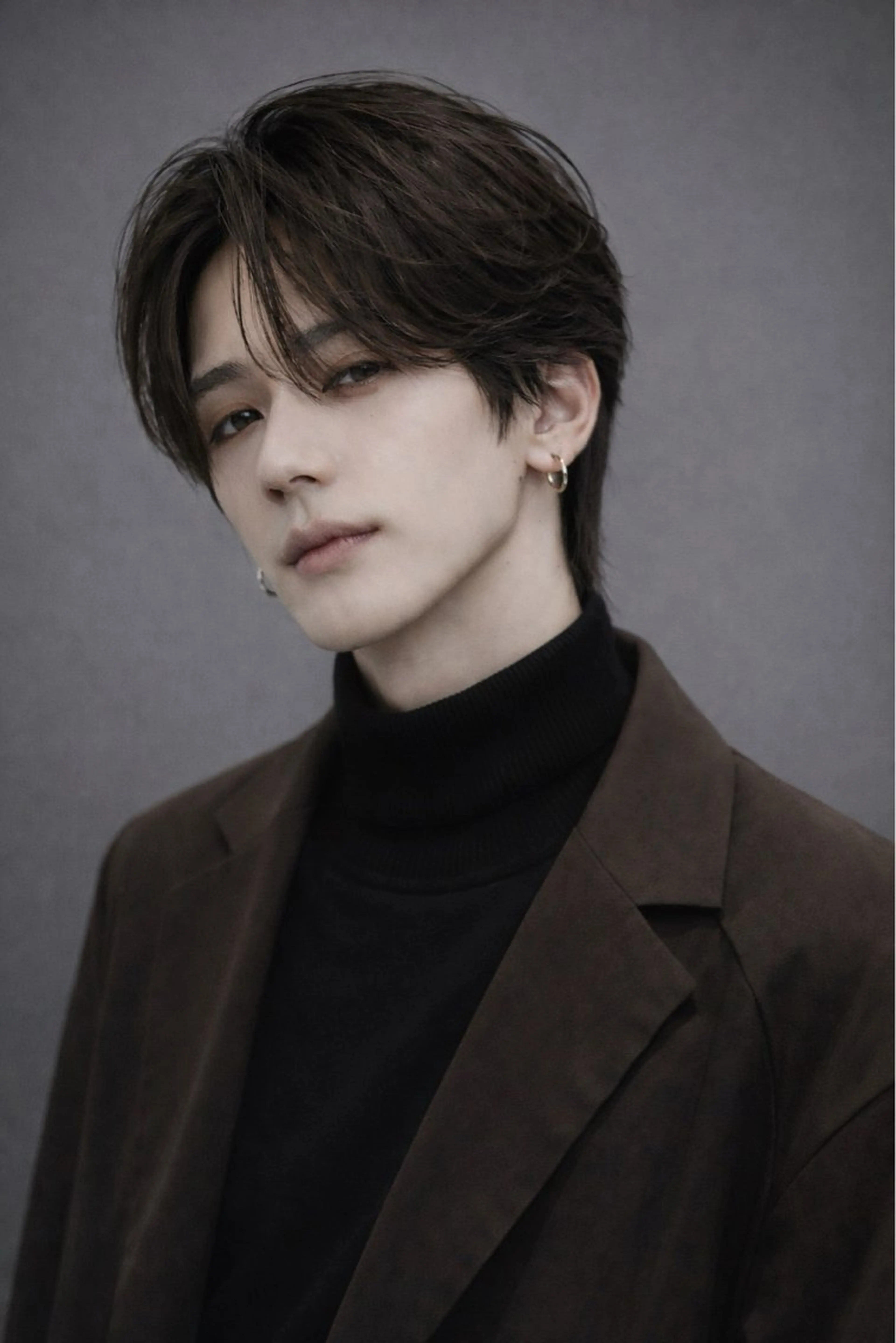 【ミニモ限定🔥】メンズカット+ワンカールパーマ(ニュアンス/大人カジュアル/ワンカールパーマ/センターパート)の写真