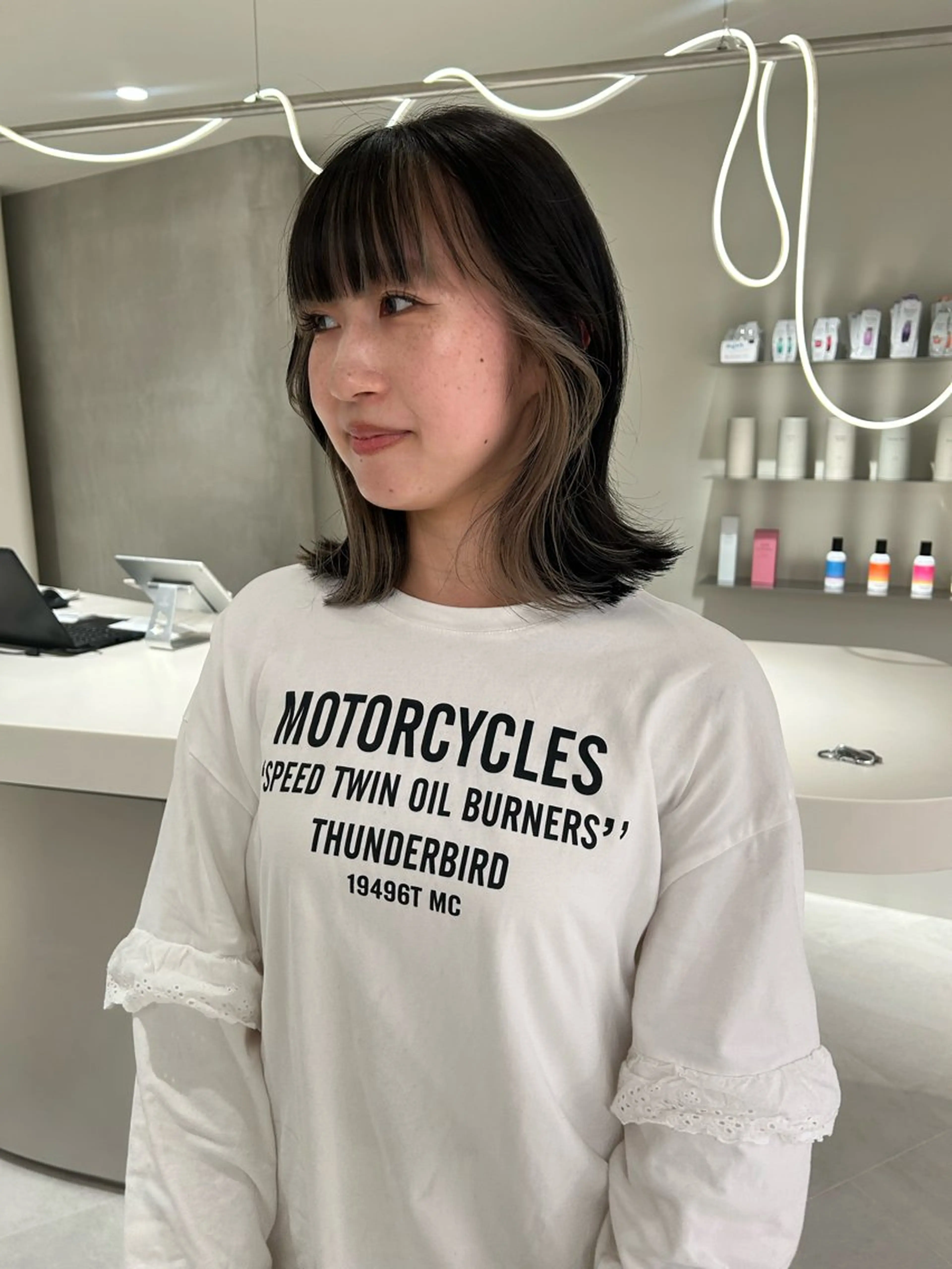 ミディアム カラー カット ヘアカラー ショートカット募集中 /NAGISAのヘアスタイル