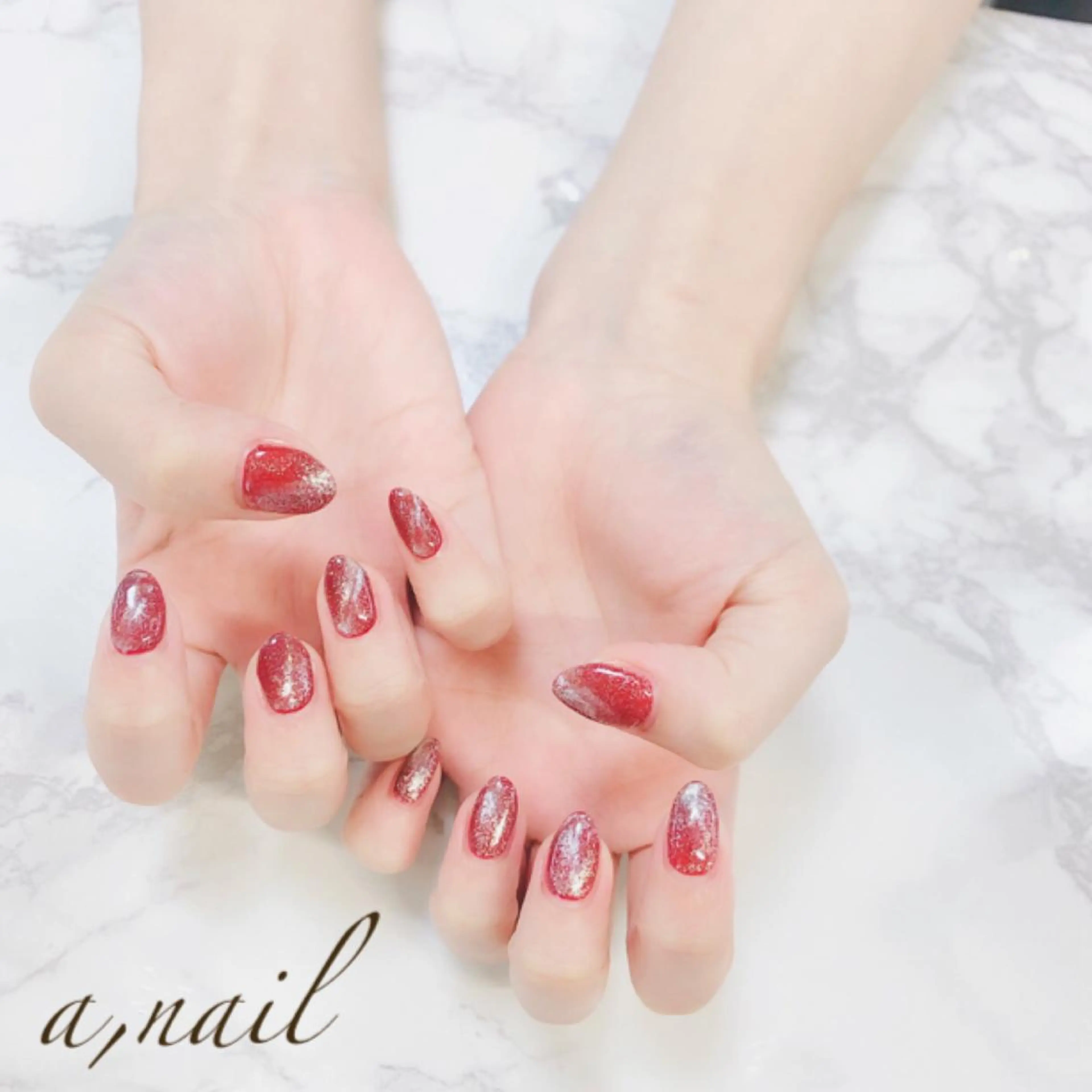 ネイル フットネイル ジェルネイル グラデーション マグネットネイル オフィスネイル ハンドネイル ネイルサロン エーネイルのネイルデザイン