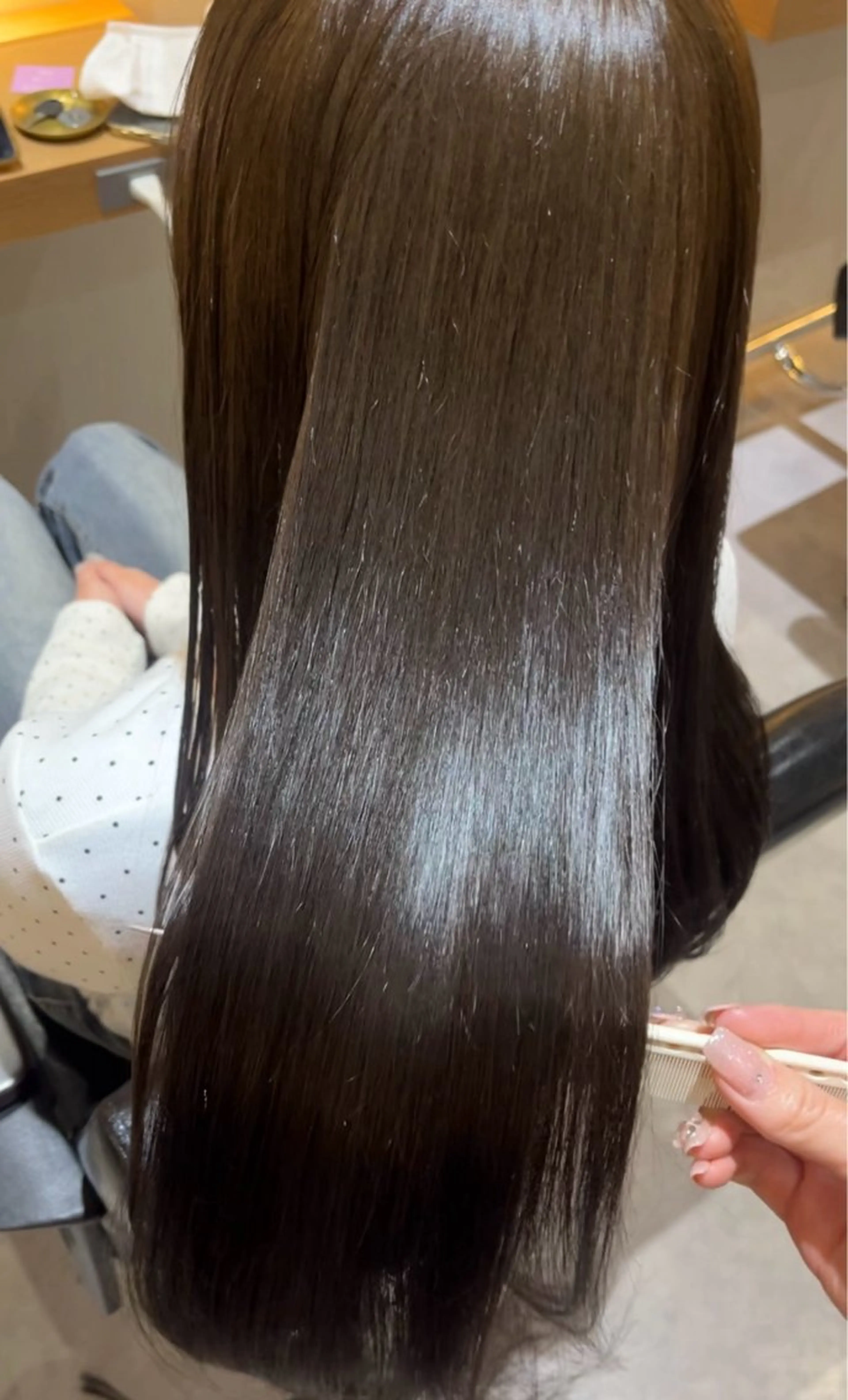 ロング カラー カット ヘアカラー ロングカット/ うる艶カラー/ユイのヘアスタイル