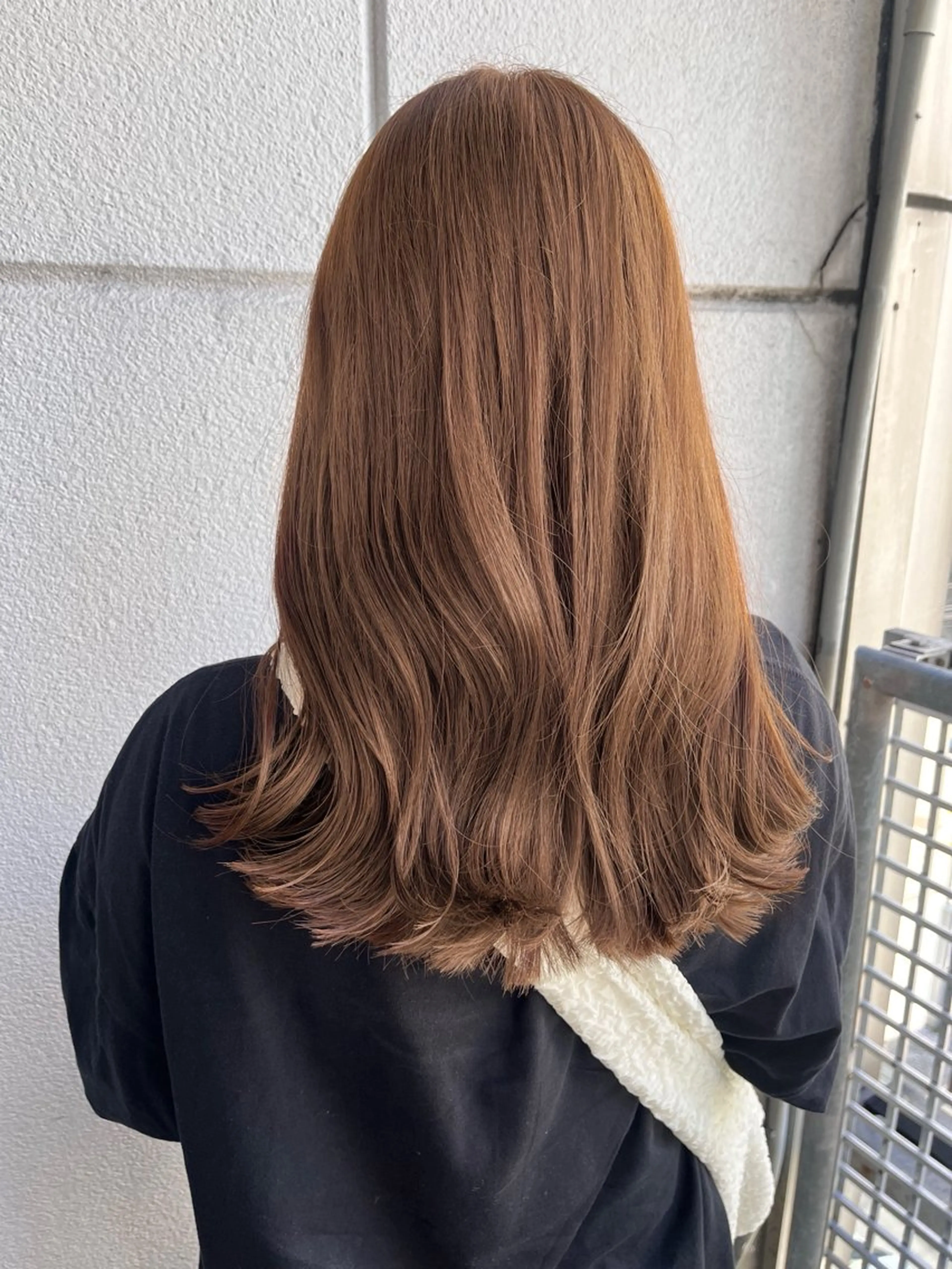セミロング カラー ヘアカラー レイヤーカット/韓国 ヘア/ honokaのヘアスタイル
