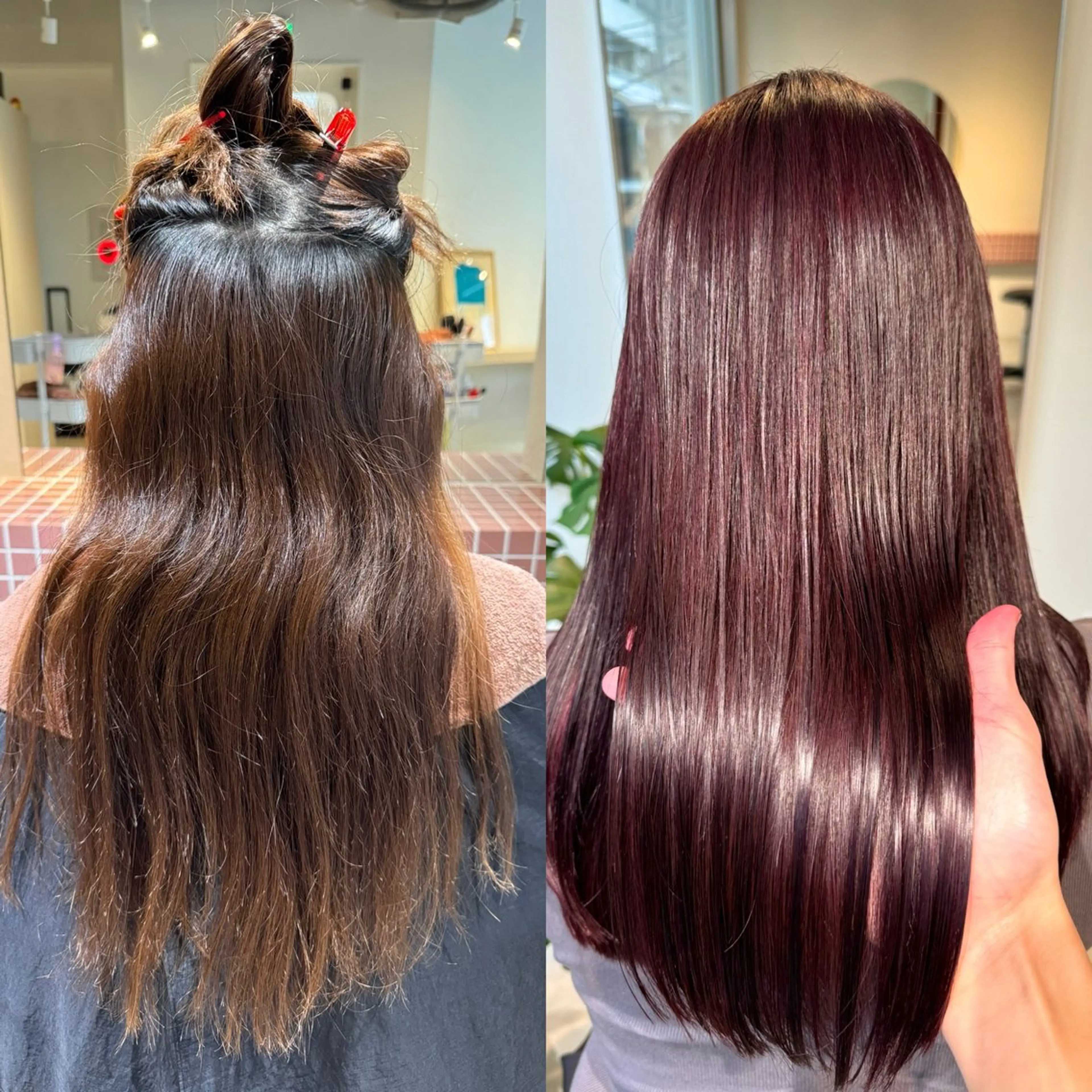 ロング アッシュ ボブ 髪質改善 レイヤーカット ロング eto所属・髪質改善スペシャリス ト長尾勇弥/梅田中津のヘアスタイル