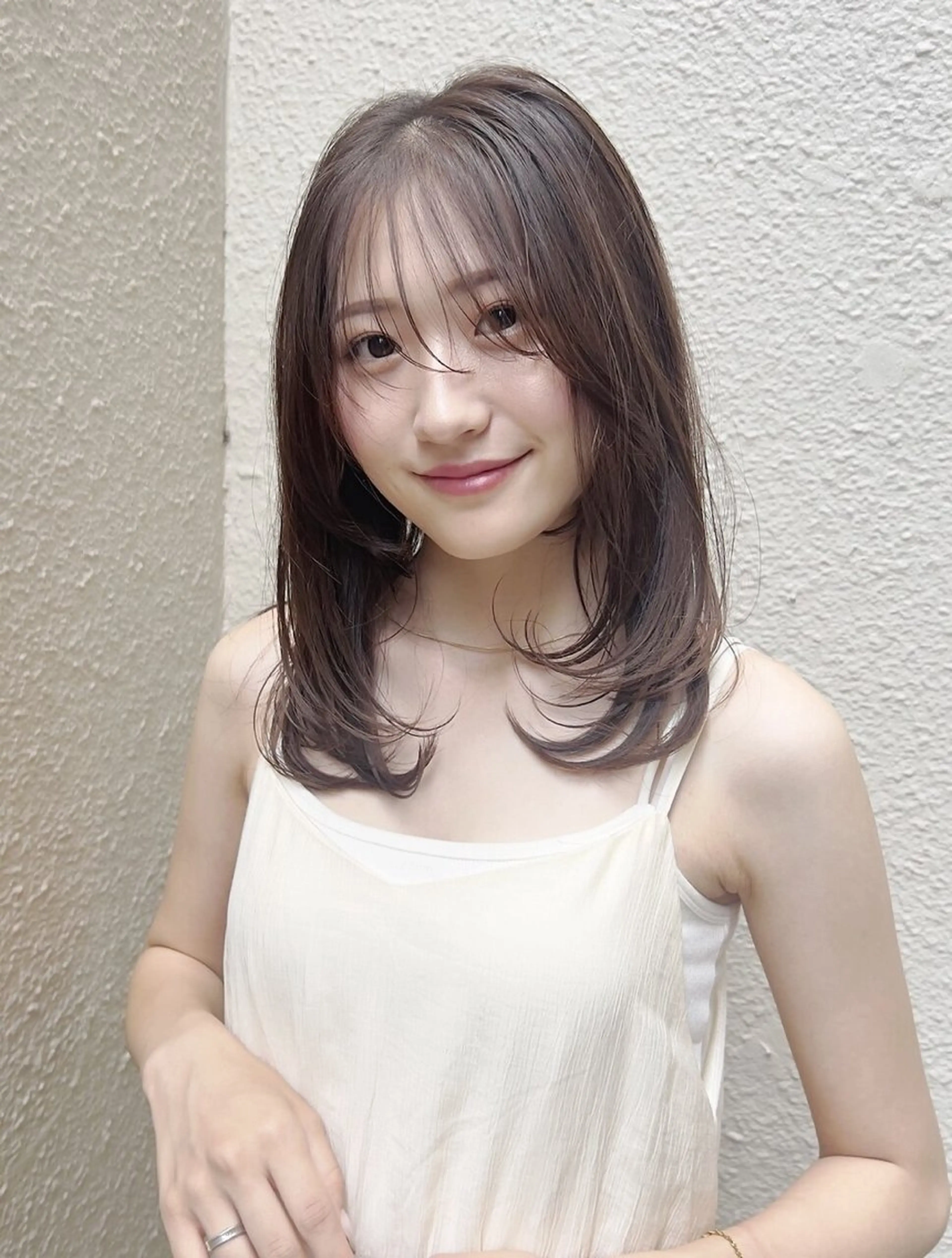 ミディアム カラー FERIA梅田🖤 透明感カラー🎀のヘアスタイル