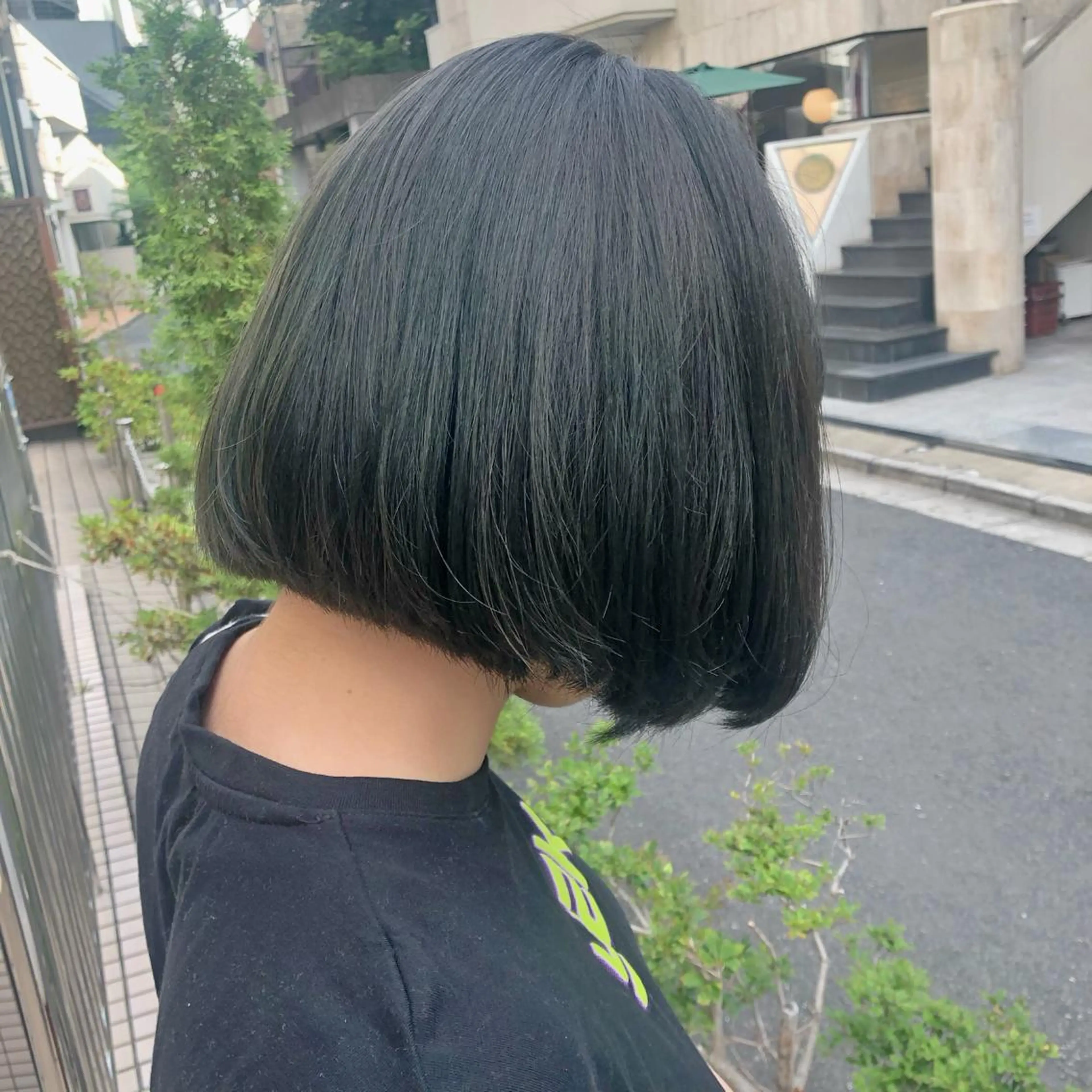 ショート カラー パーマ ヘアアレンジ メンズ キッズ ネイル マツエク・マツパ グリーン レイヤーカット指名 No.1💖マユカのヘアスタイル
