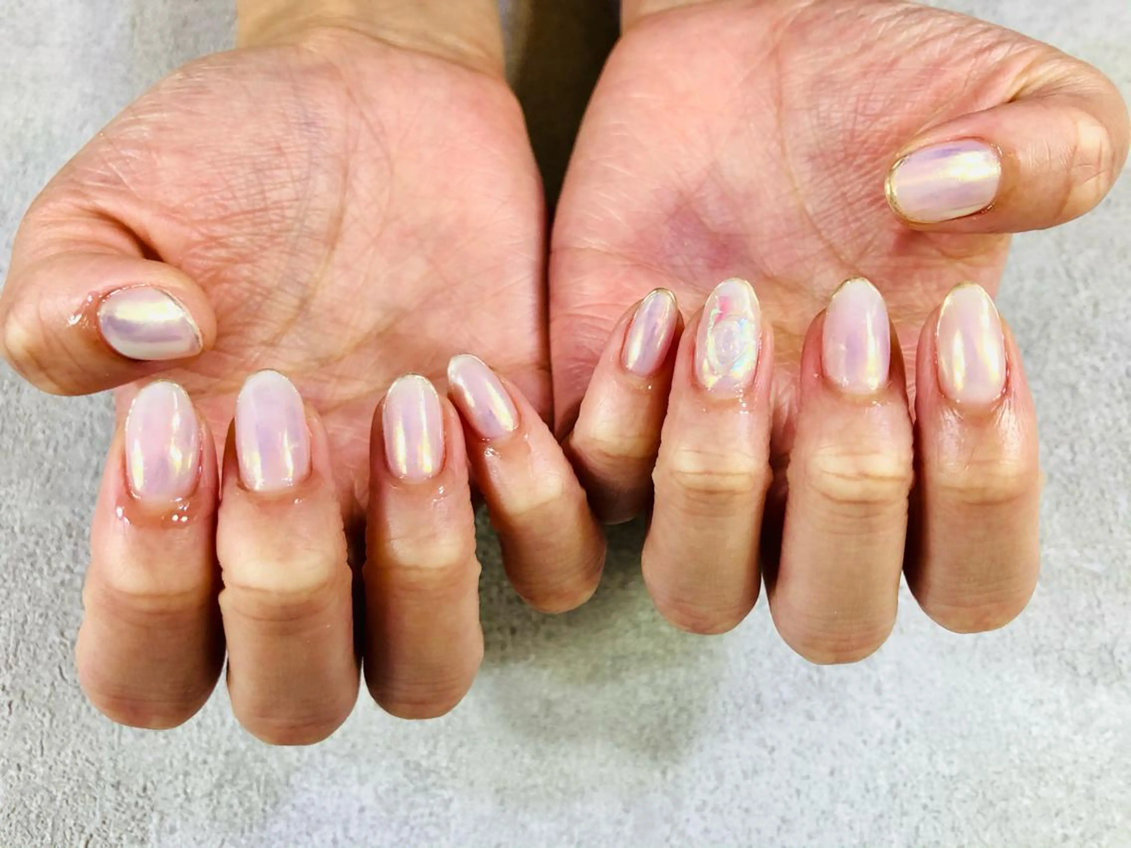 ネイル 氷ネイル・うるうるネイル ハンドネイル Nnail所属・🌿Nnail🌿 プライベートサロンのネイルデザイン