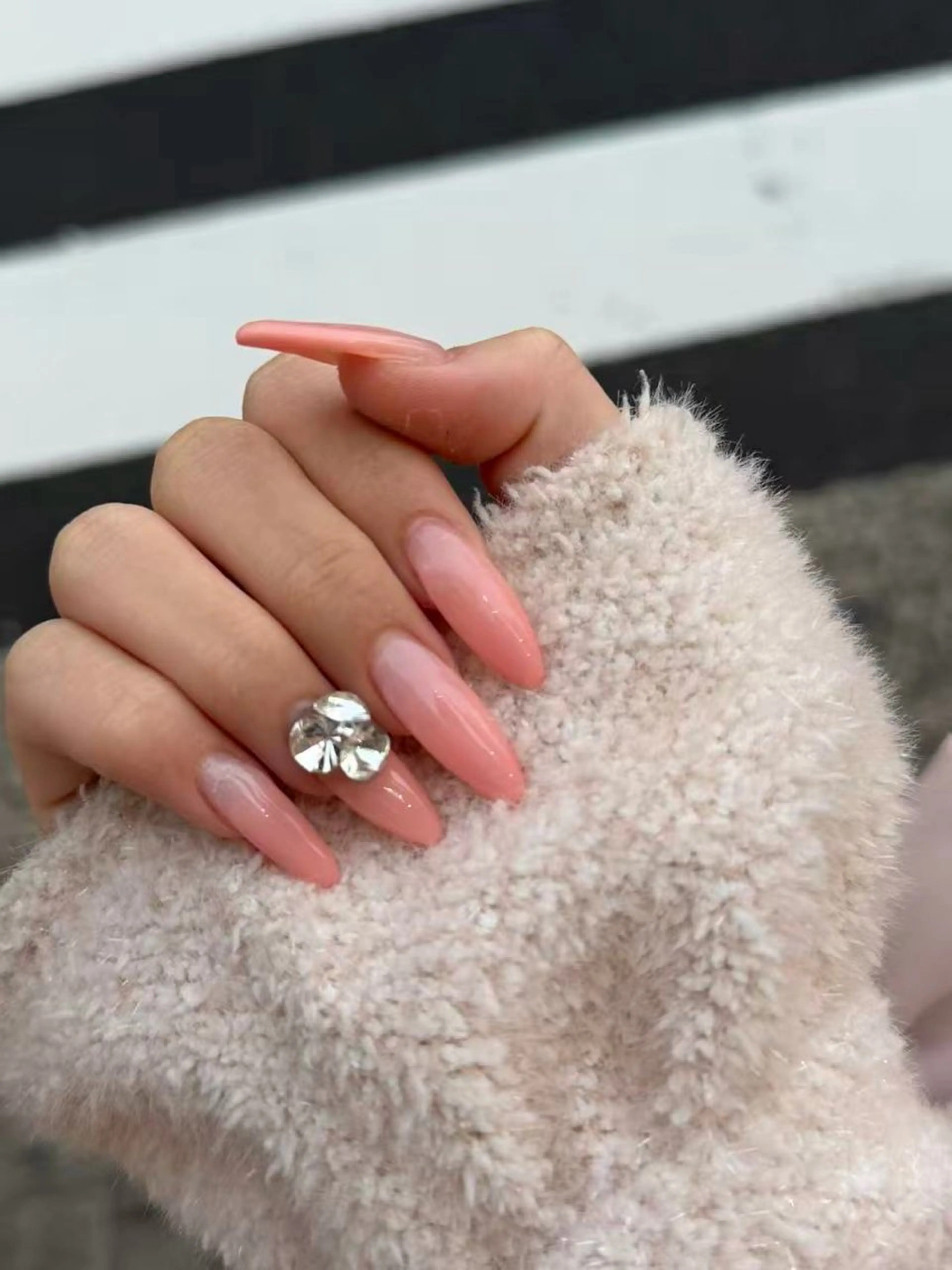 ロング 韓国風ヘア ハンドネイル nail jaol池袋店所属・ネイルJaol 池袋のネイルデザイン