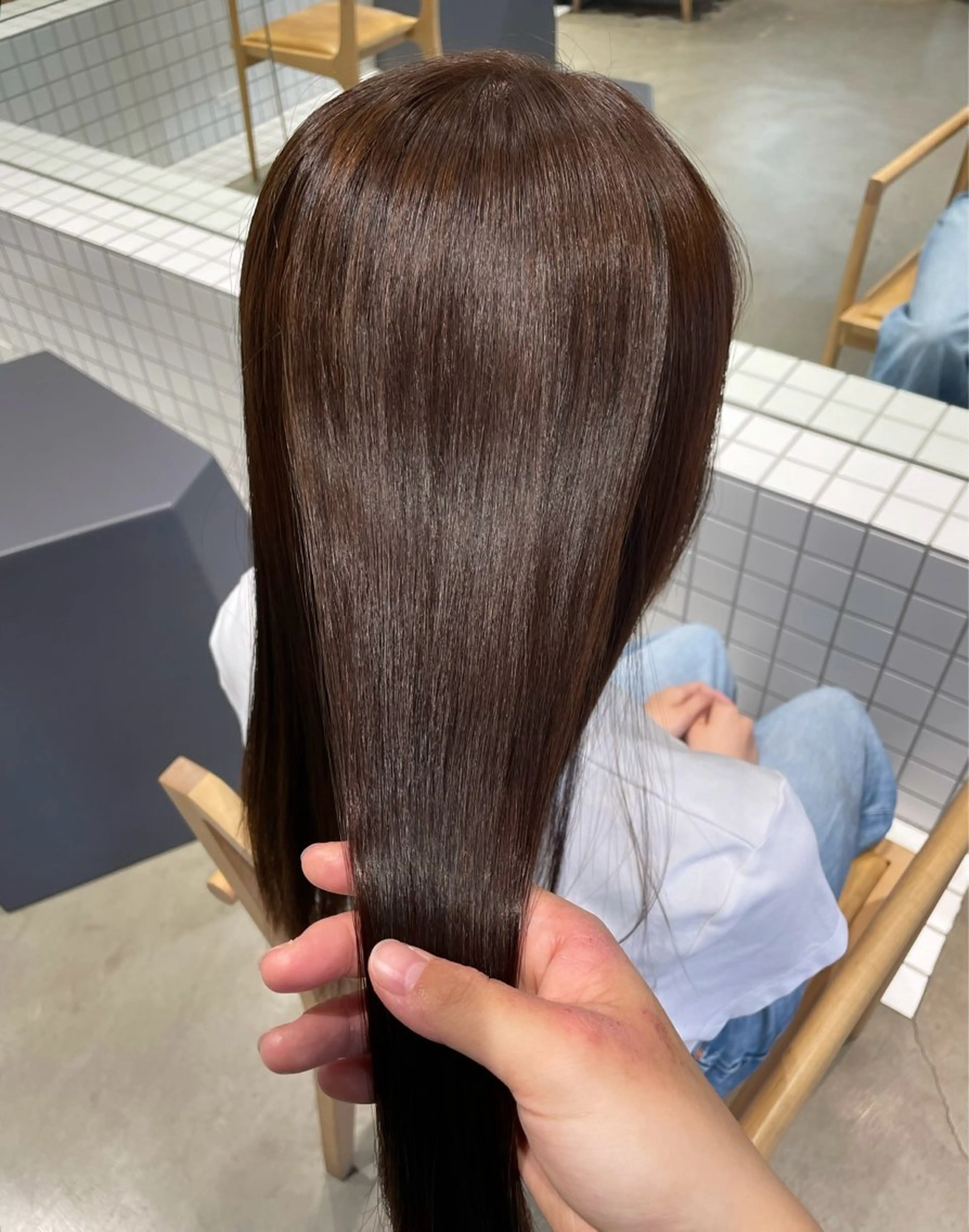 ロング カラー ヘアカラー 頼金 愛海のヘアスタイル